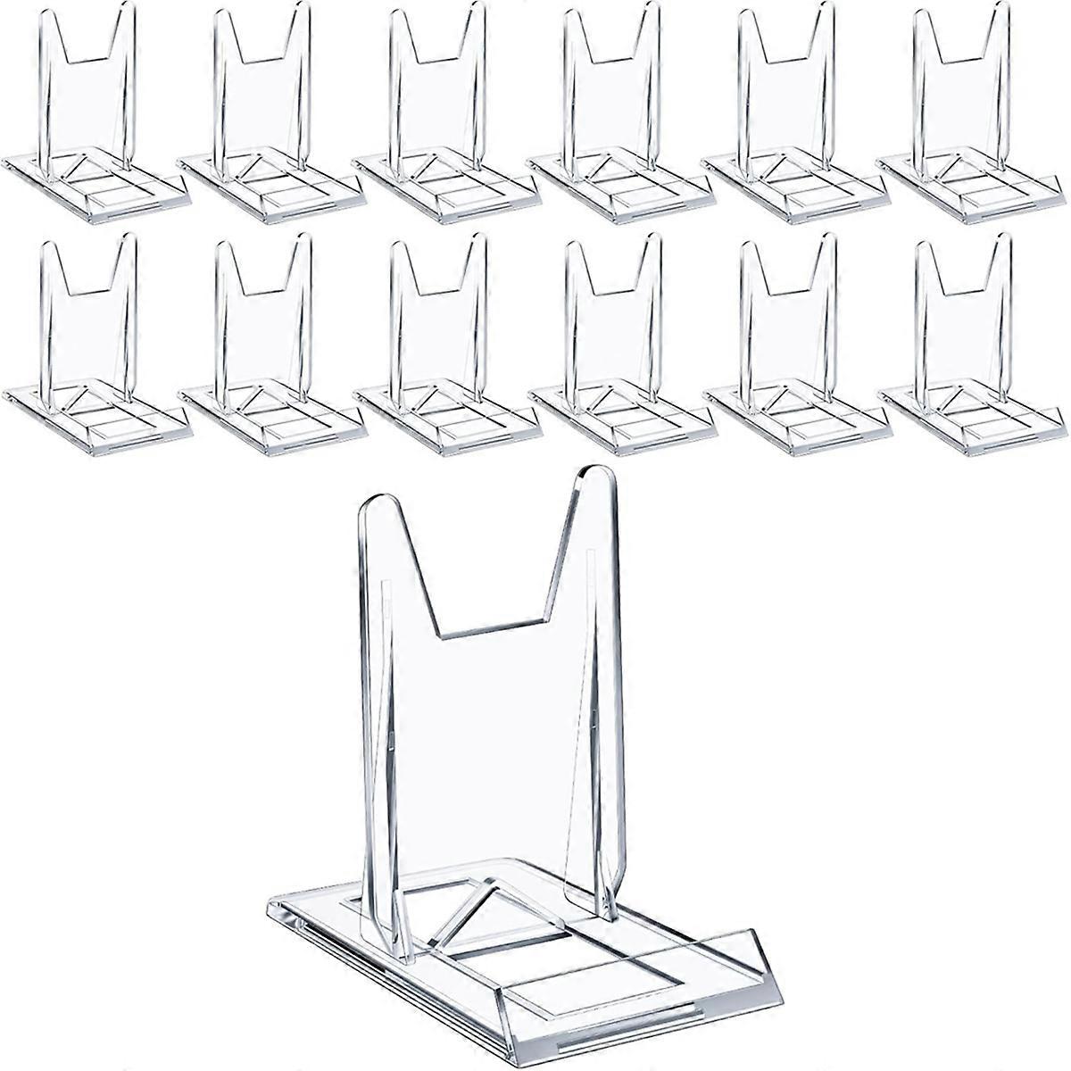 12 Pack Acrylic Bookshelf for Display Tablet Stand for Home Office