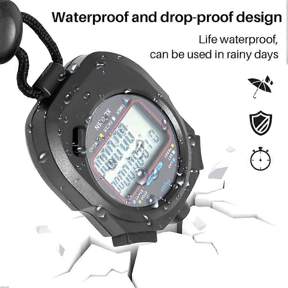 Digital Electronic Digital Sport Stopwatch Waterproof Non Slip Referee Timer for Competitive Game