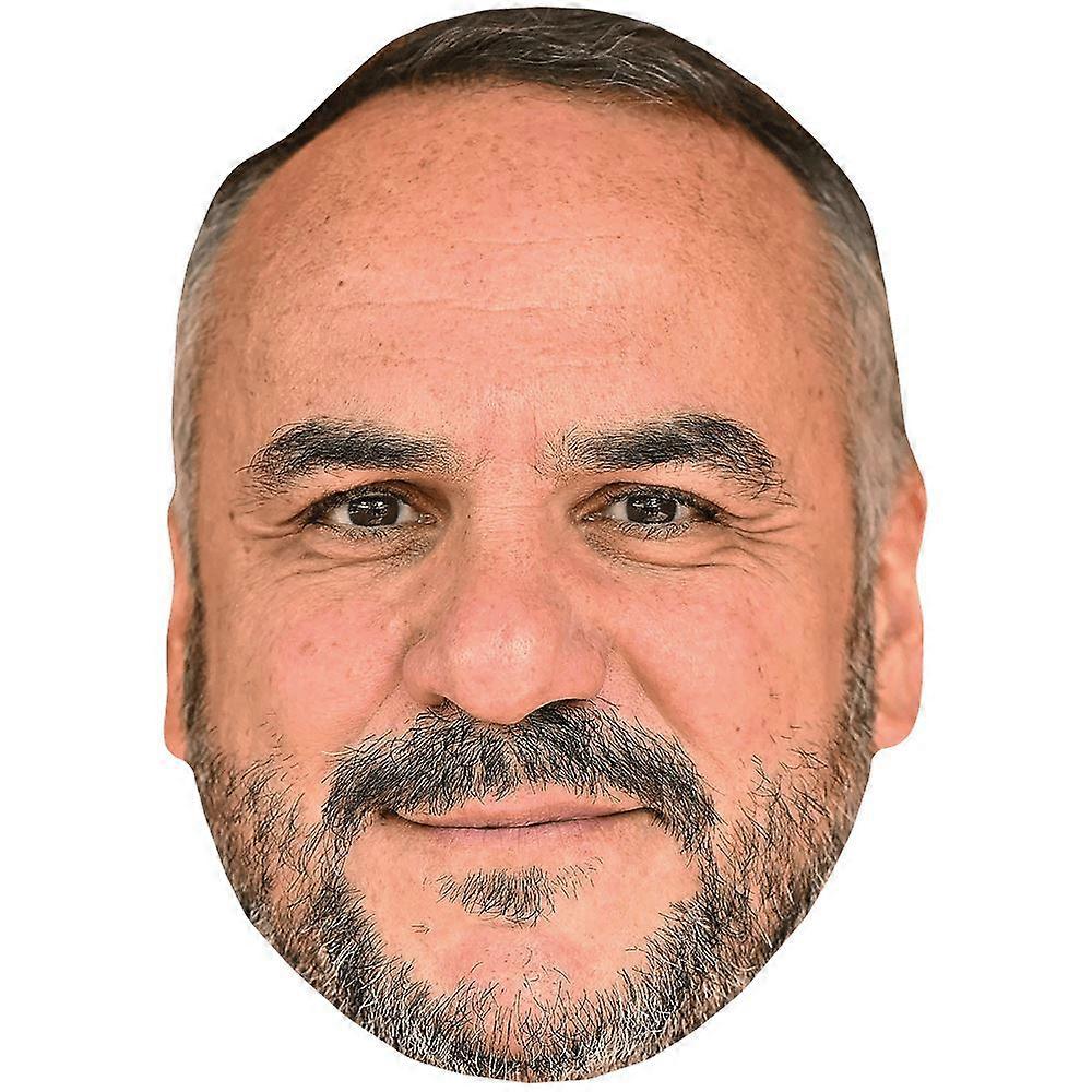 François-Xavier Demaison (Beard) Celebrity Mask, Flat Card Face
