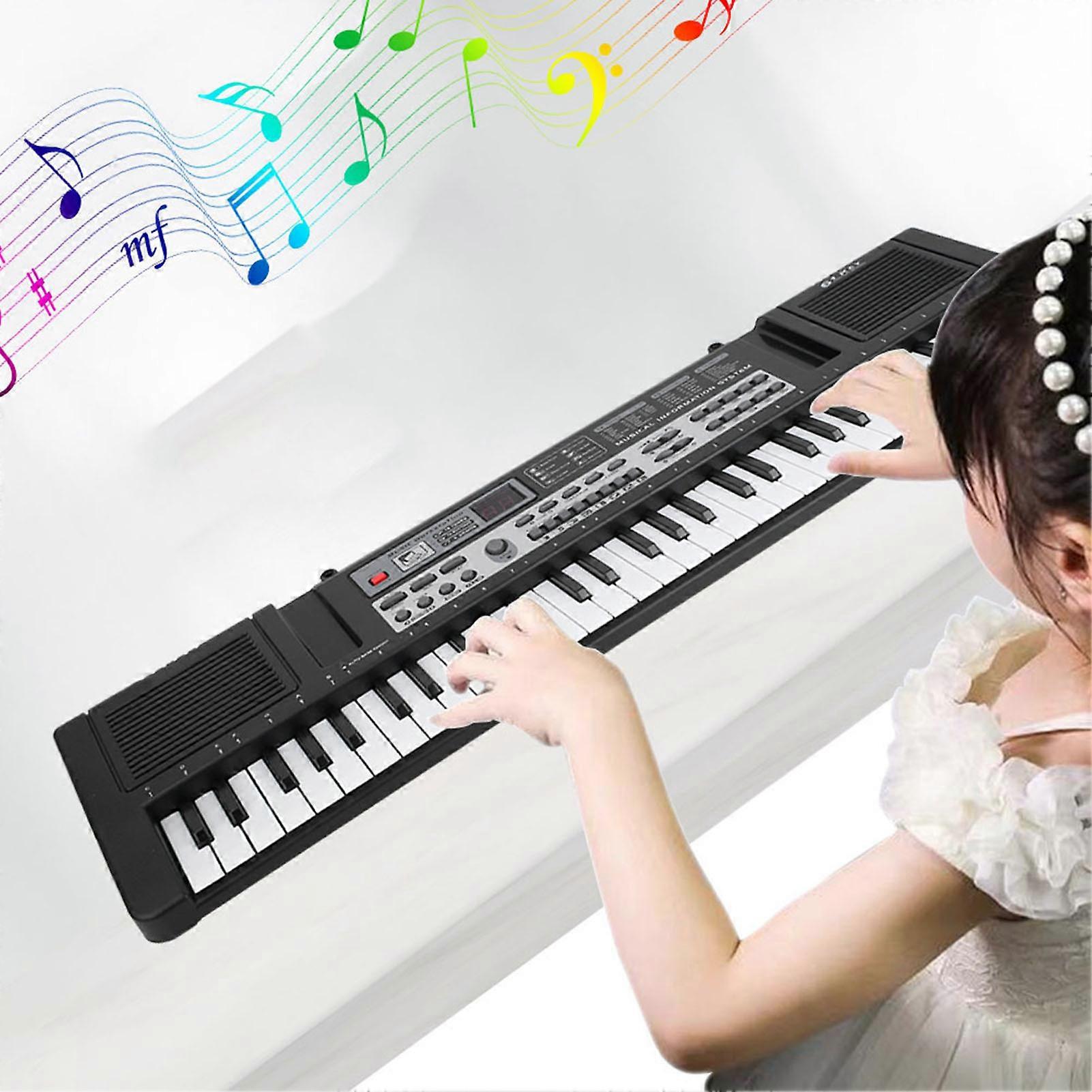 61 Keys Portable Electronic Organ Children Digital Keyboard with Microphone Music Toy