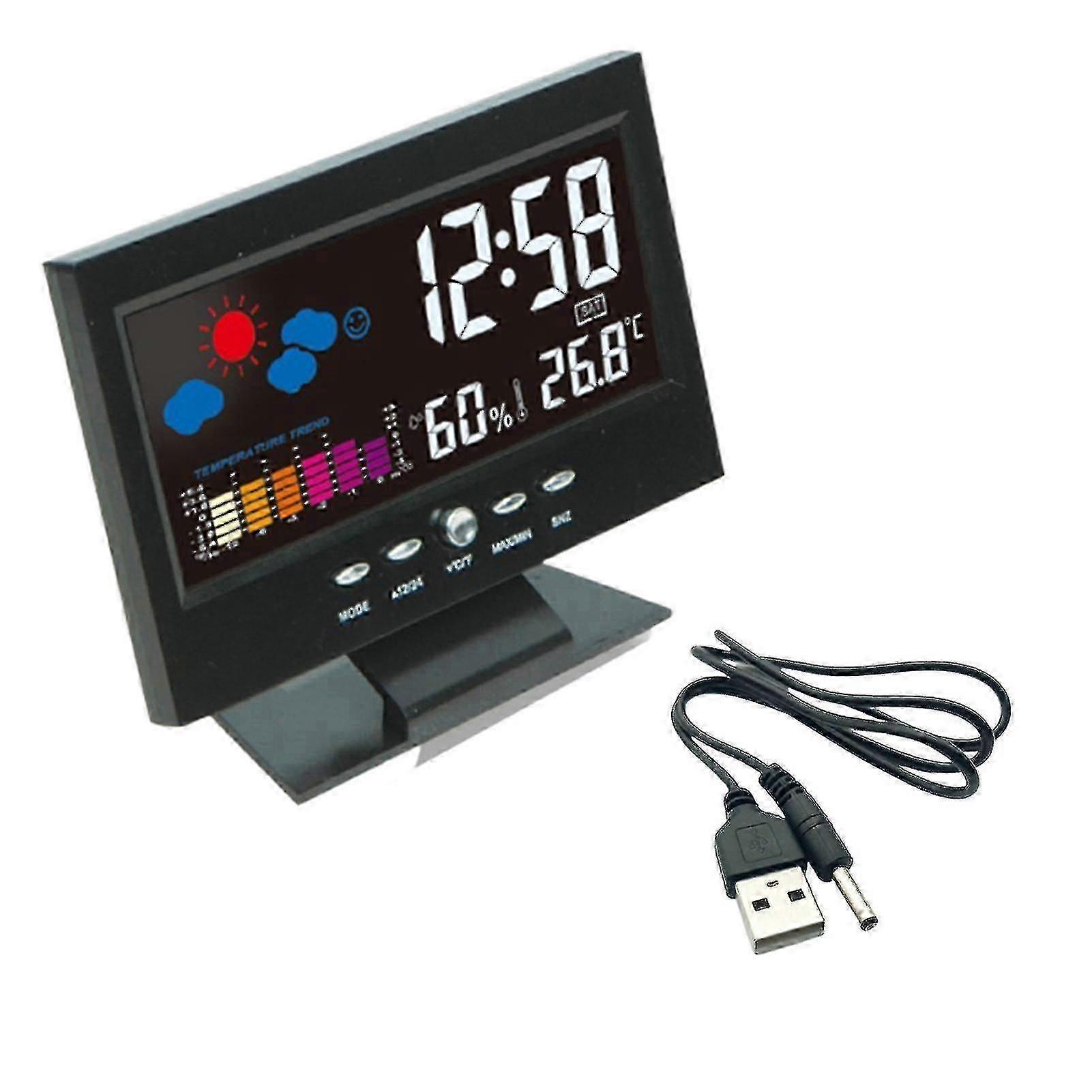 Multifunctional Lcd Digital Clock With Calendar