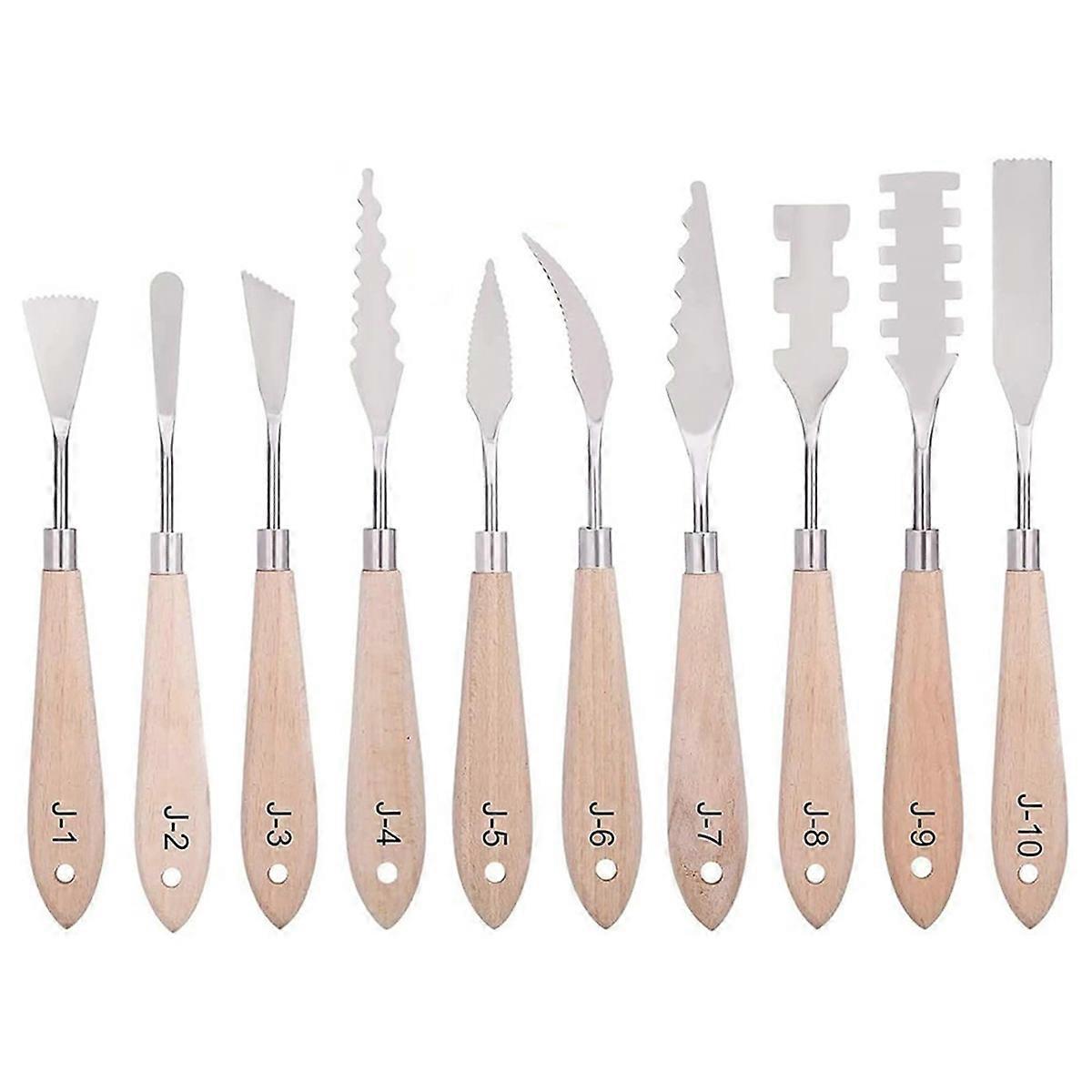Paint Knife Set - 10Pcs Spatula Palette Knife Painting Tools Knives