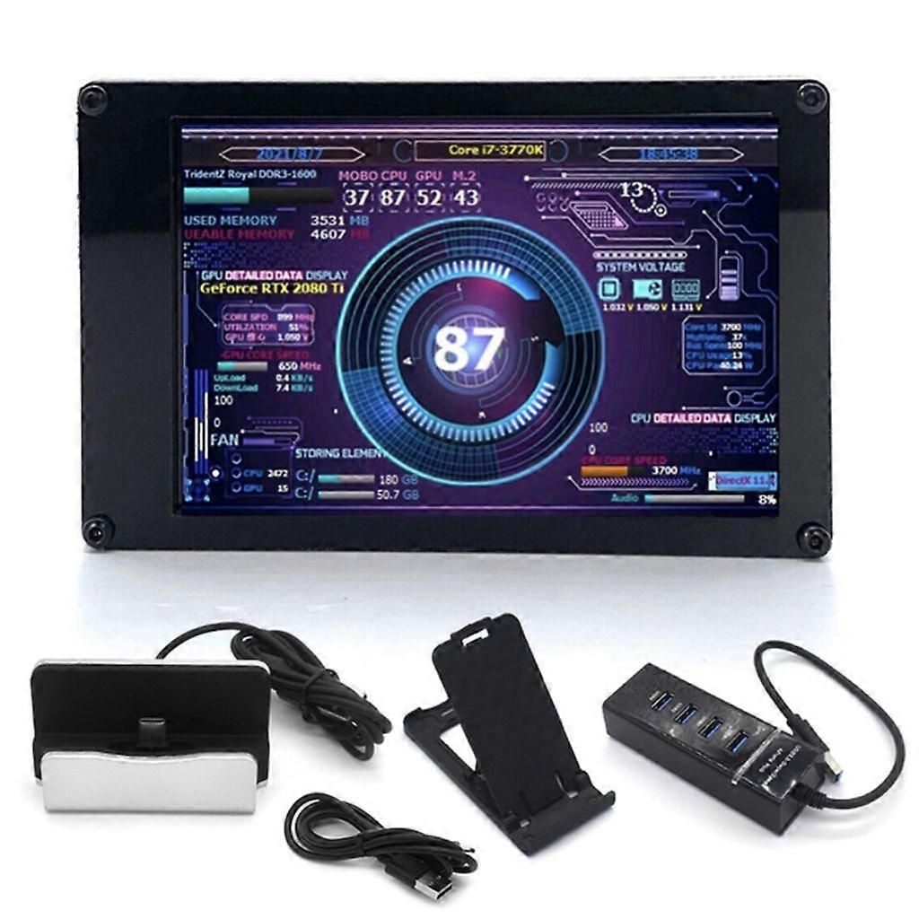 3,5 tommers IPS TYPE-C sekundær skjerm datamaskin CPU GPU HDD-skjerm USB-skjerm