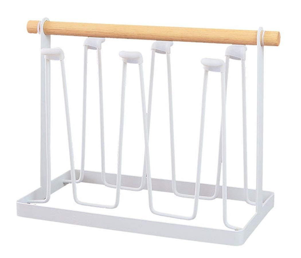 Simple Nordic Style White Mug Holder, Coffee Cup Storage Rack, Modern Design, Kitchen Organizer, Space-Saving Solution