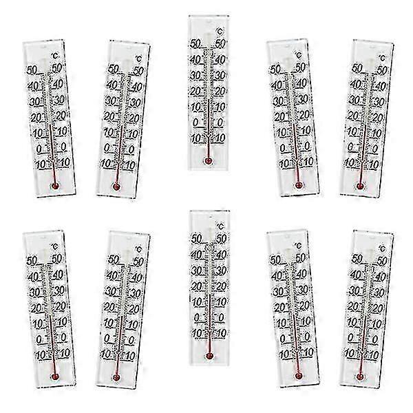 Indendørs termometer 10 til 50 grader Celsius, 10-pak