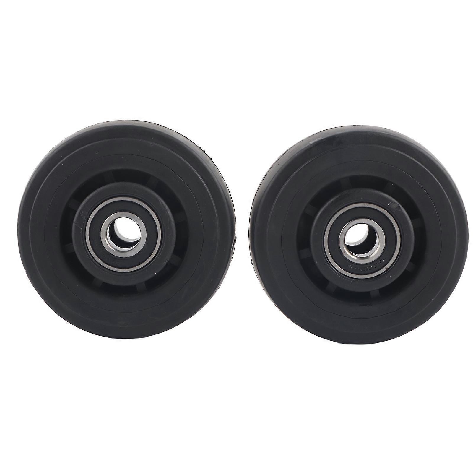 2Pcs 4in Mute Wheel Replacement Gasoline Engine Generator Rubber Wheels Tires Accessory