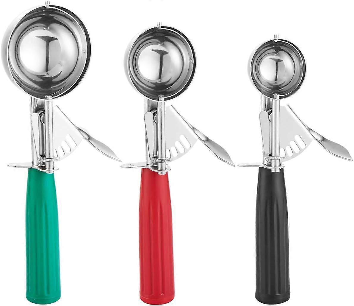 Cookie scoop set, ice cream scoop set, baking cookie scoop, various sizes of large, medium and small tableware, stainless steel cupcake scoop