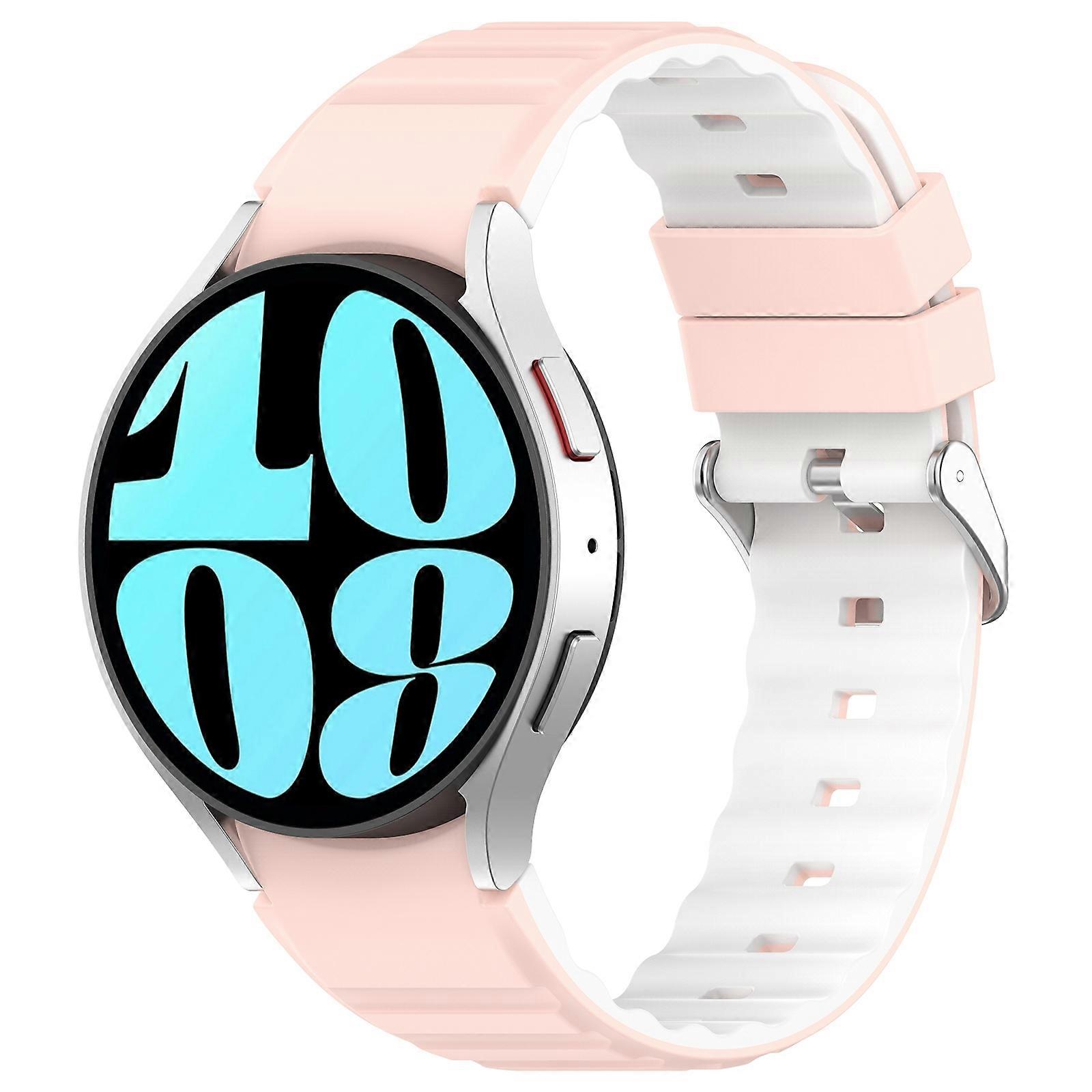 Two Color Horizontal Silicone Watch Band