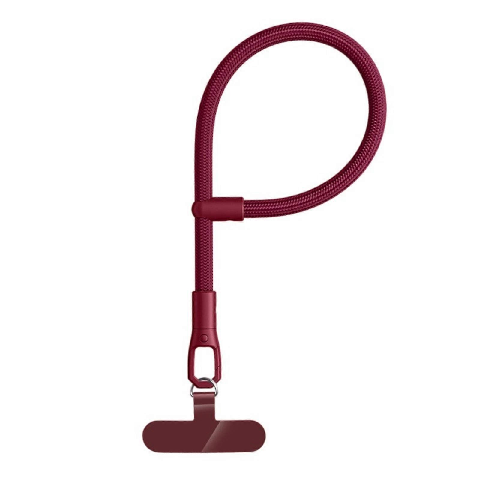 Phone Lanyard Adjustable Hand Wrist Strap Lanyard with Tether Tabs Universal Cellphone Lanyard Strap Auto Locking Design Claret