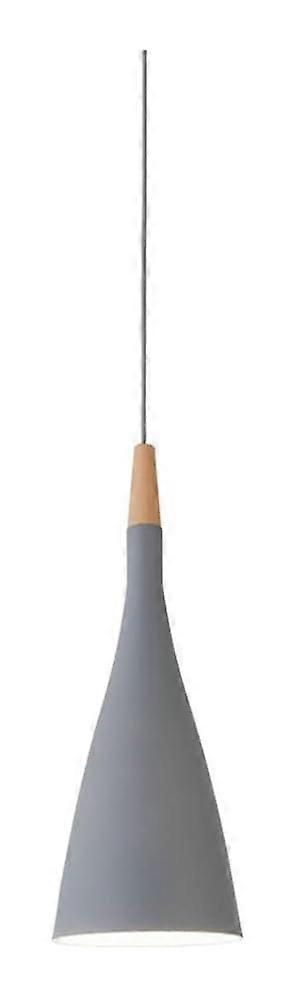 Personalità Lampadario a sospensione in metallo Lampada da soffitto moderna in alluminio ferro con luce dell'isola E27 (H 13,79 pollici) (Gris)