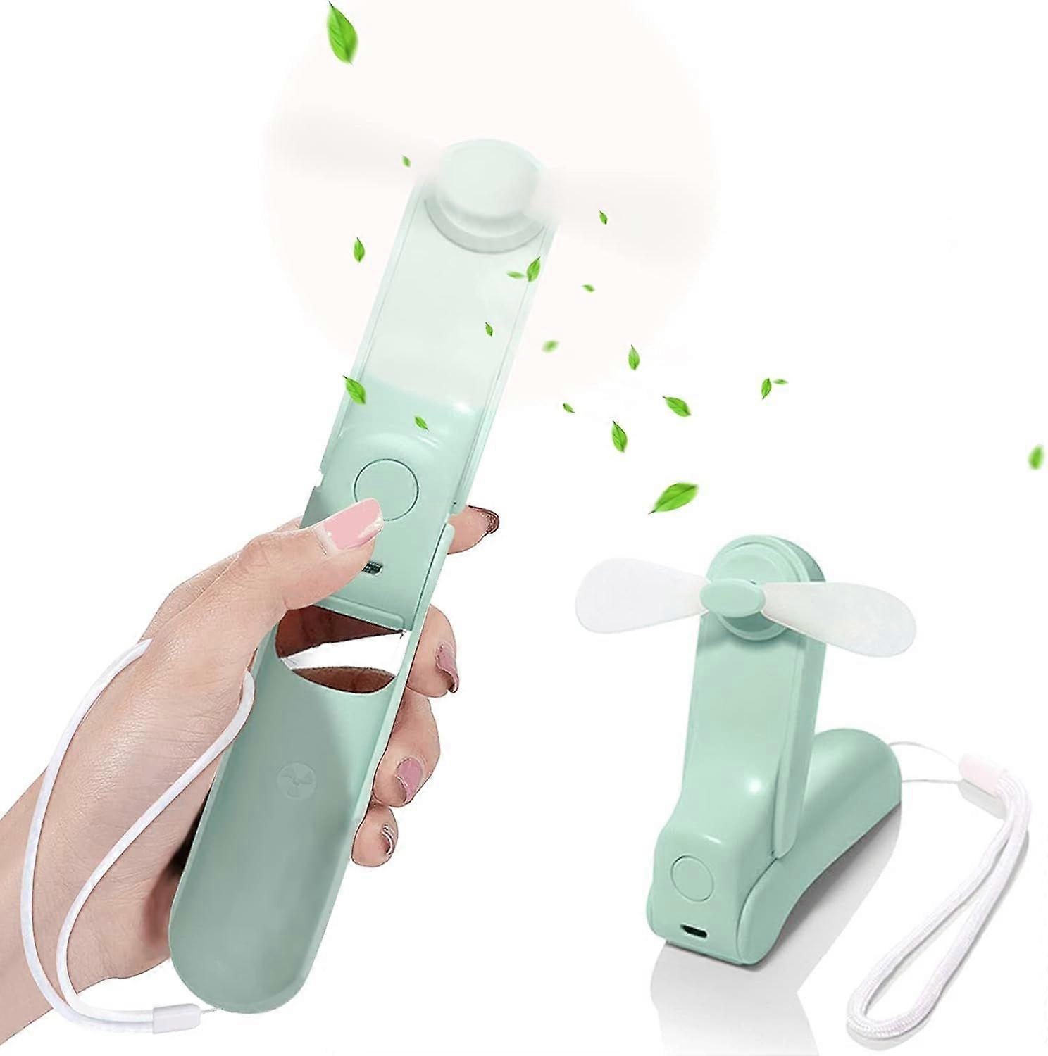 USB Foldable Portable Fan (Green)