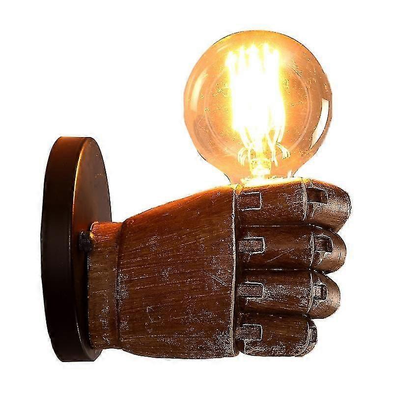 Wall Lamp without Bulb Retro Right Hand Shape