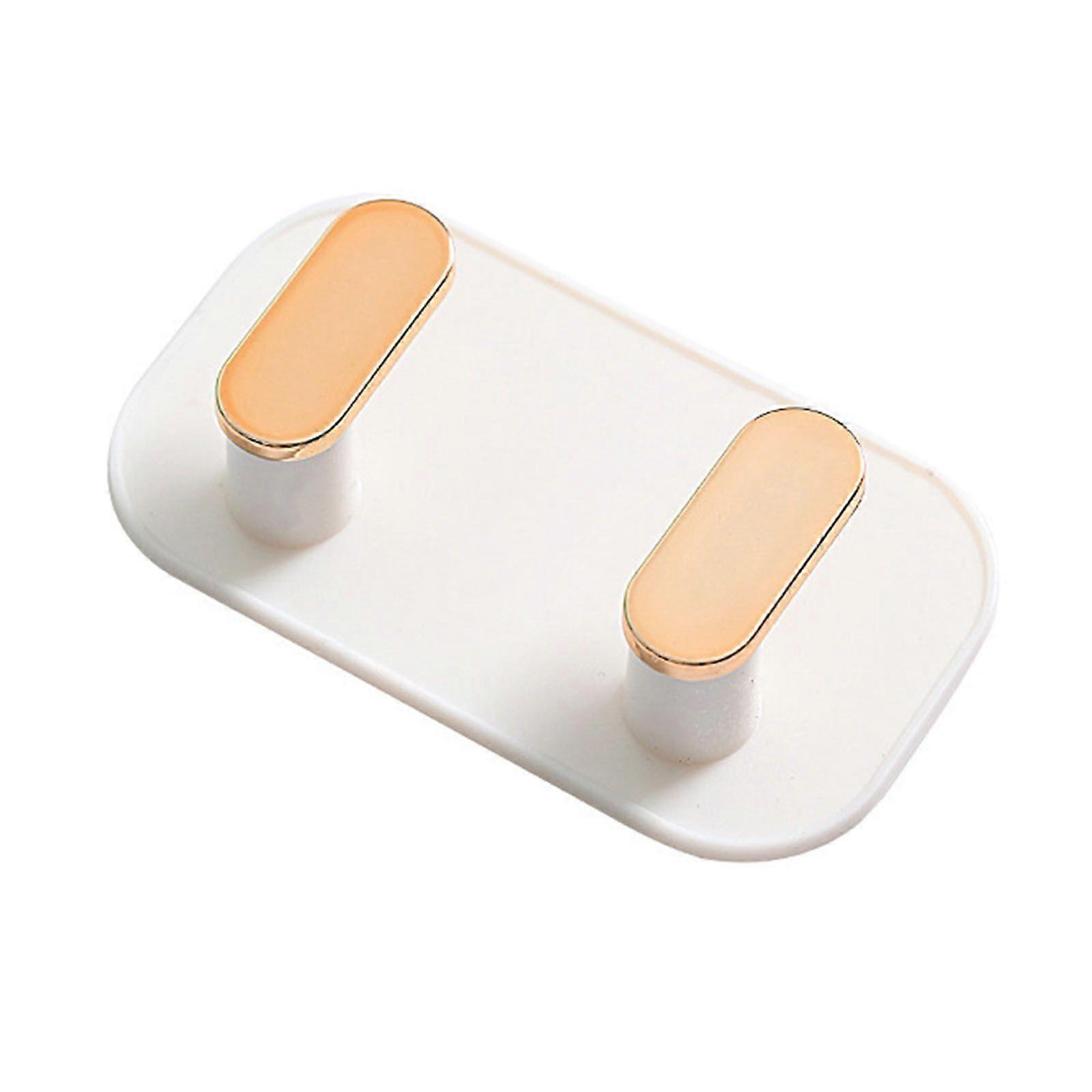Nordic Style Wall Hook Double Hooks Hanger for Key Keychain Waterproof Hangers