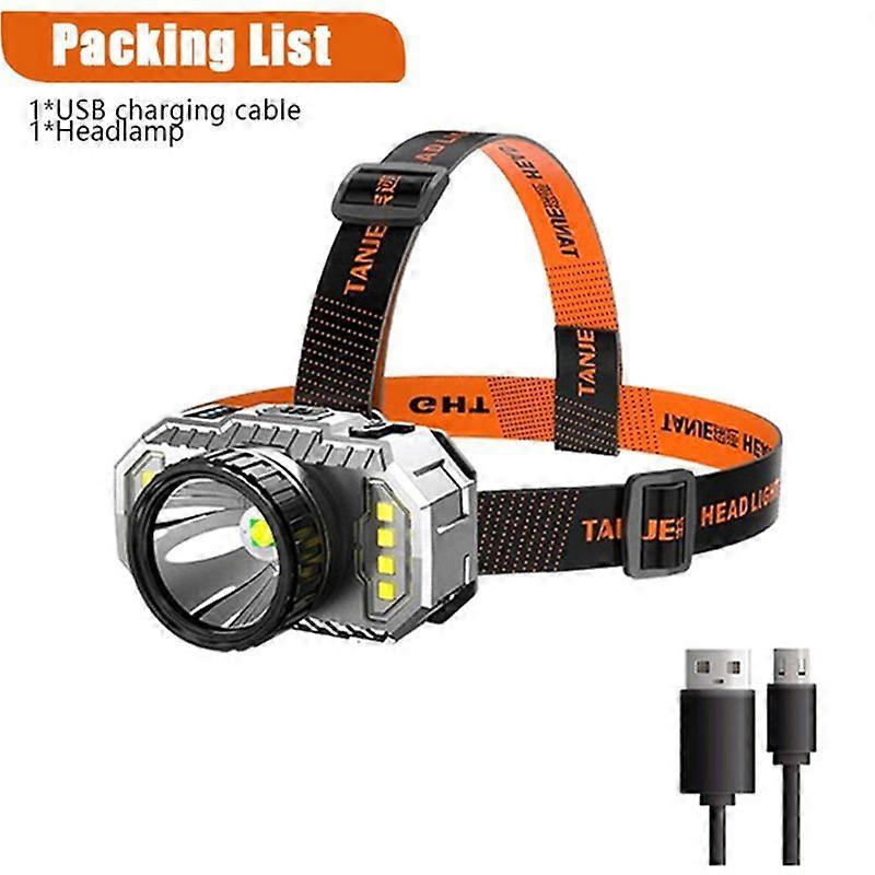 aste led lommelykt lang rekkevidde hodemontert badelampe utendørs husholdning natt fiske fotturer badstue t20