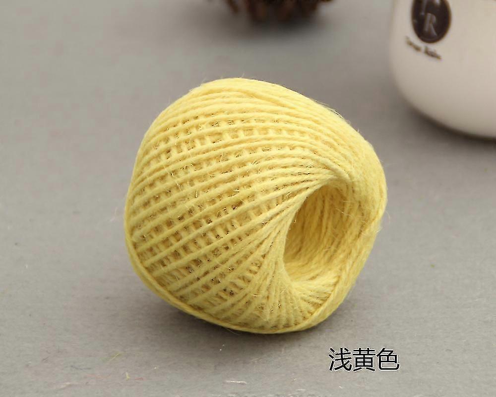 2kpl juuttilanka 50m juutti string 3 Ply 2mm paksuus Juutti köysi koristeluun Puutarha Kukkakaupat Diy Arts Niputtavat käsityöt