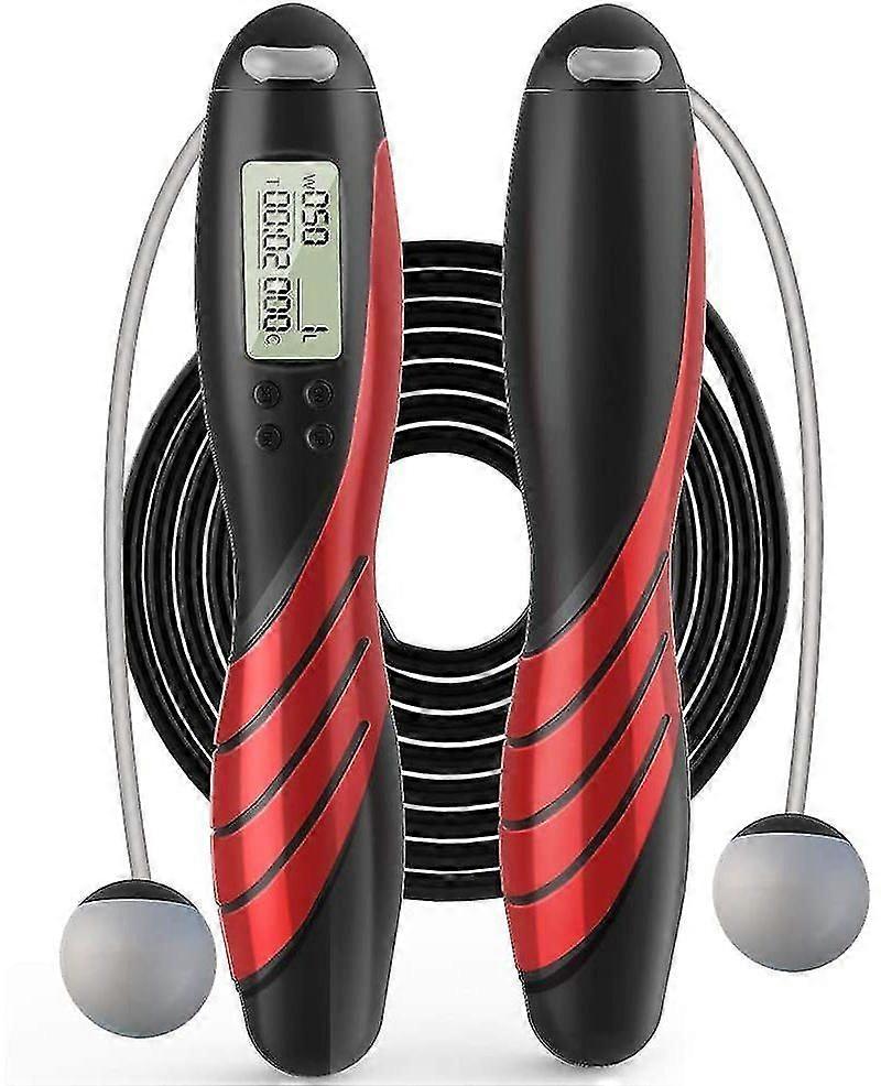 Digital Cordless Skipping Rope With Light Up Speed Counter - Perfect For Indoor Or Outdoor Workouts