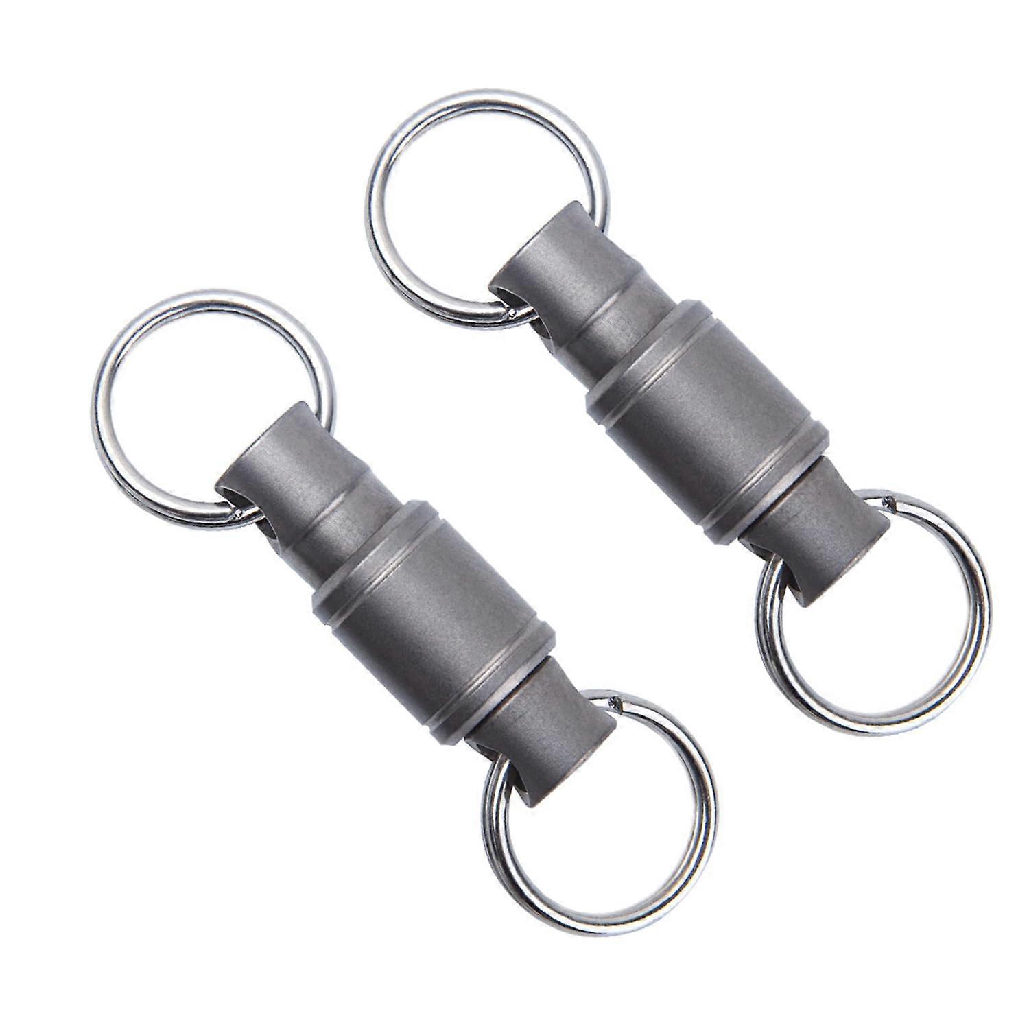 Titanium Quick Release Keychain, Detachable Pull Keychain, Apart Swivel Keyring for Men Women
