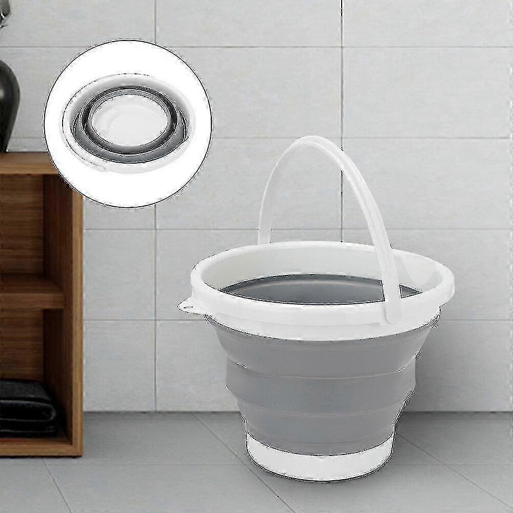 Foldable Plastic Bucket Carrier for Camping and Kitchen Storage