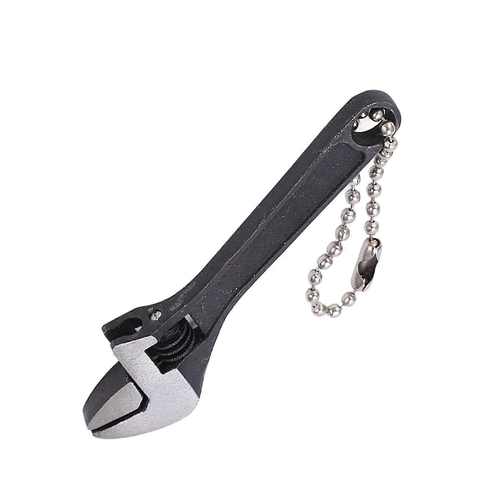 Key Chain Crescent Wrench,Keychain Wrench Steel Galvanized Adjustable Professional