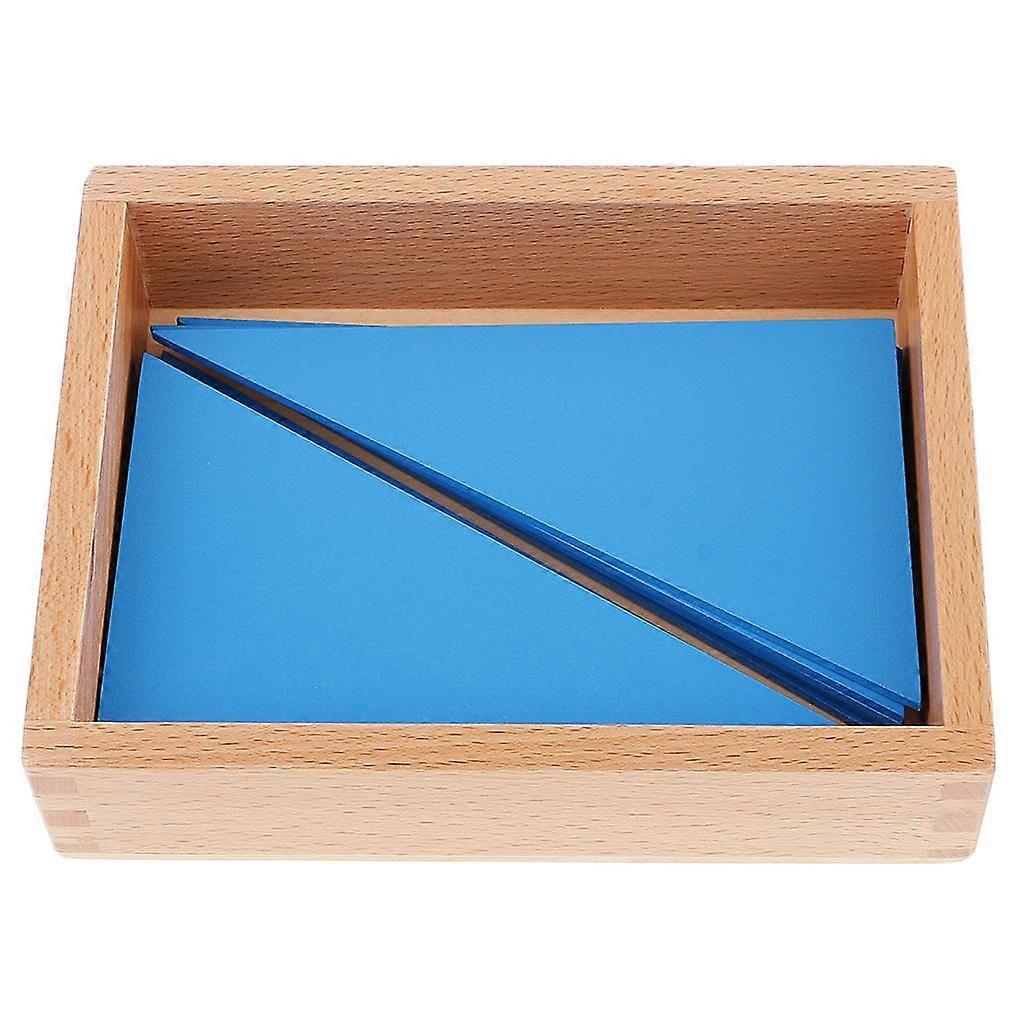 Constructive Blue Triangles for Kids Geometry Building Learn Toys