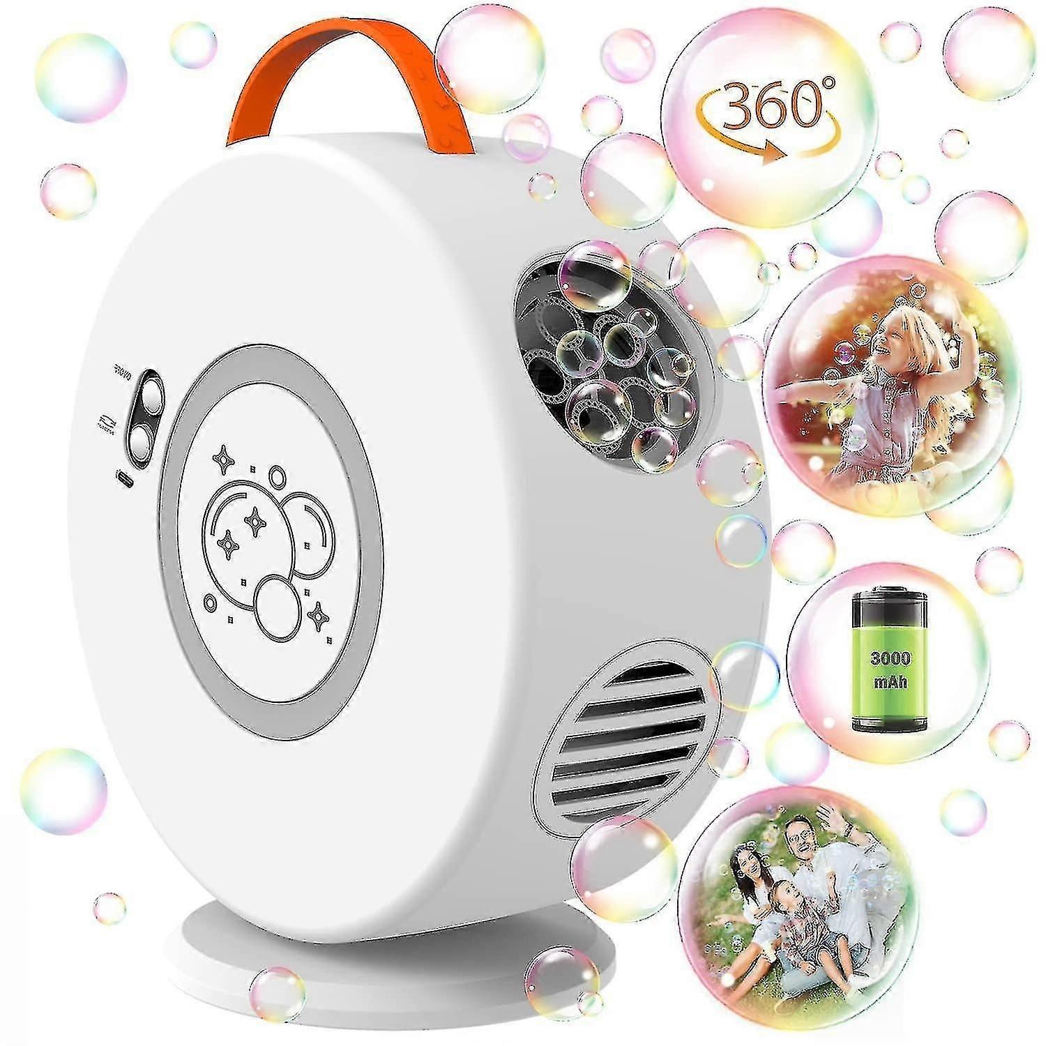 Bubble Machine Automatic Bubble Blower For Kids Toddlers Rechargeable Battery Portable Bubble Maker