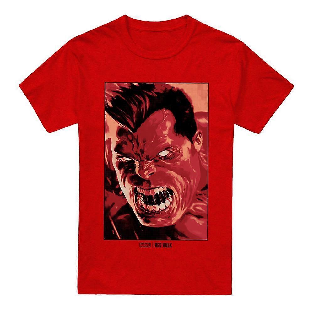 Marvel Unisex tričko pro dospělé Red Hulk Roar