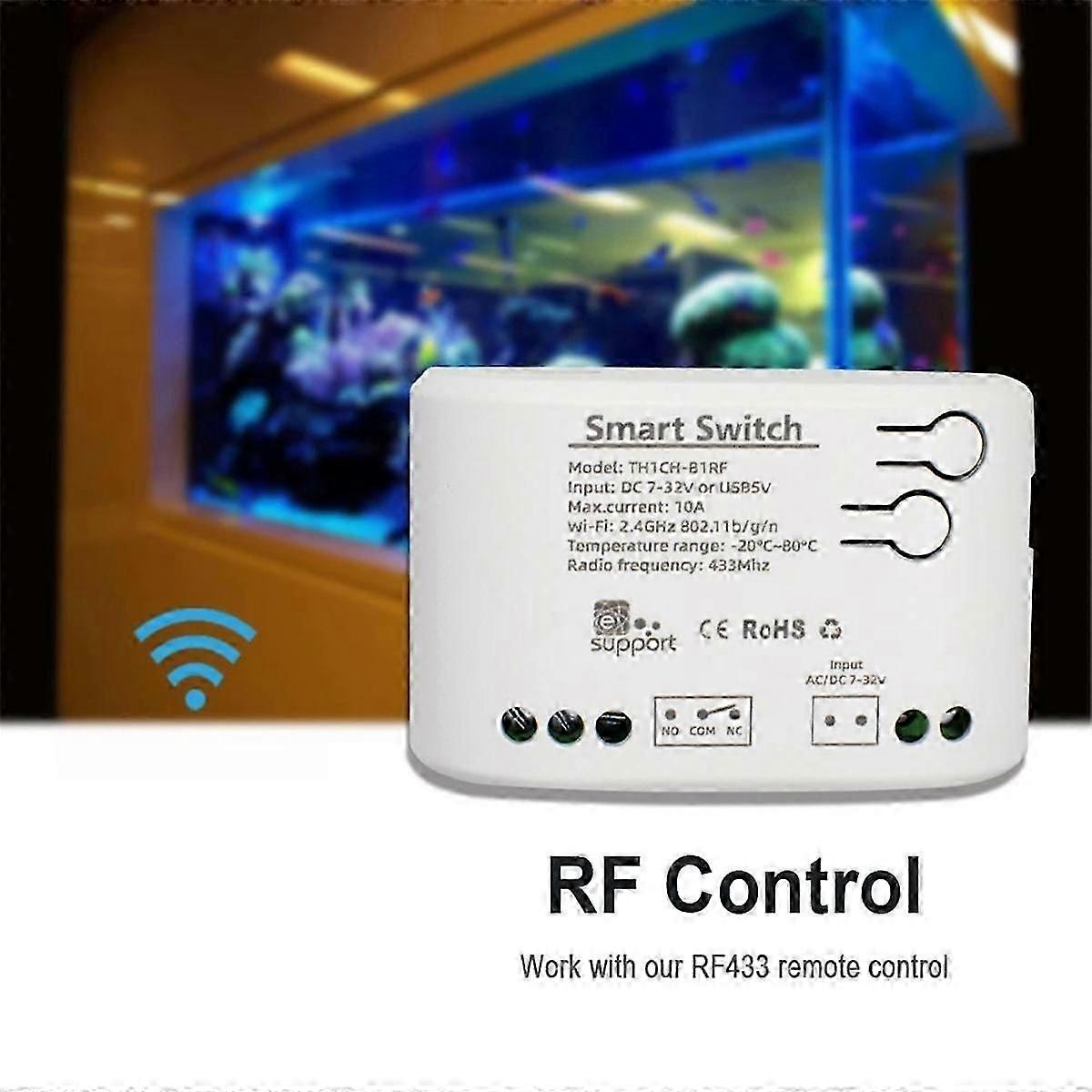 WiFi Smart Température Capteur Humidité Moniteur Commutateur Smart Home APP Contrôle DC 7-32V