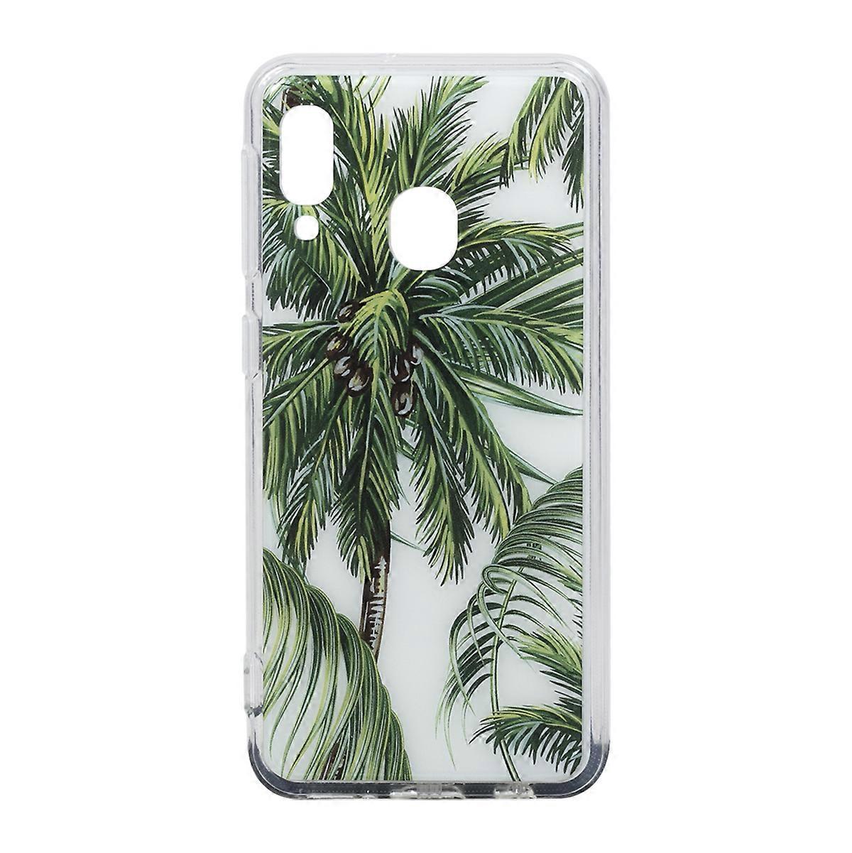 Hybrid Case for Galaxy A20e Palm Trees Ultra Fine Resistant, Multicolour