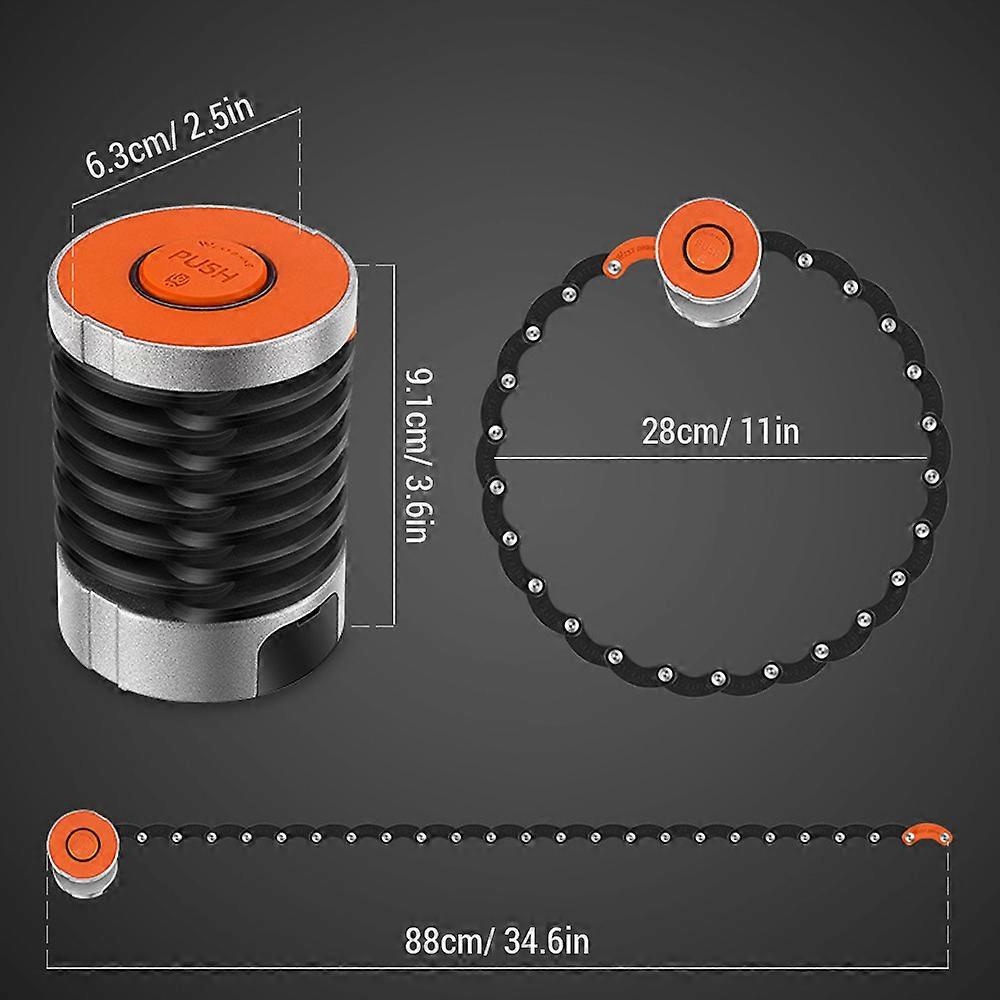 Zinc Alloy Folding Bike Lock 4-Digit Code 6.3x6.3x9.1cm - Blue