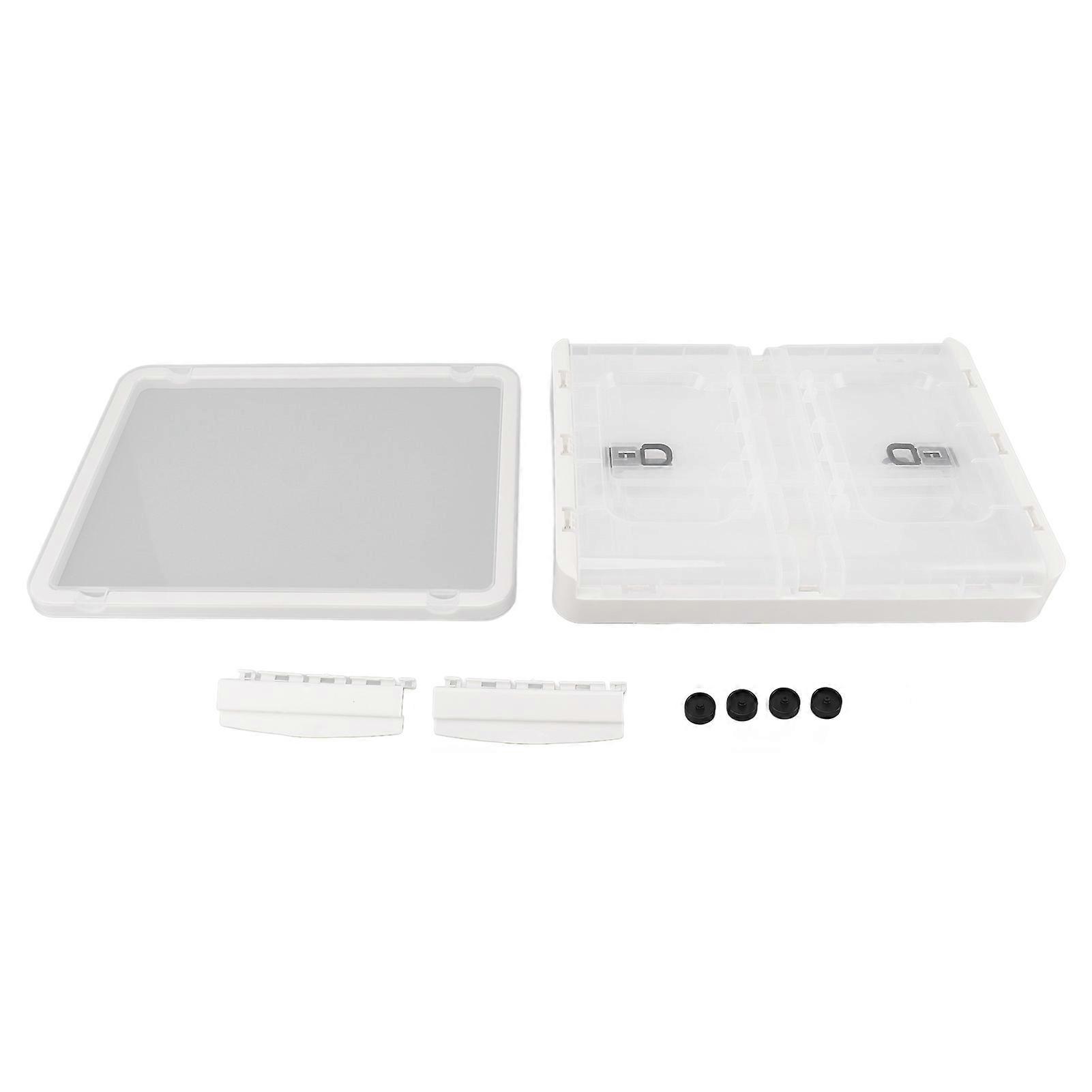 Clear Storage Box Foldable Stackable 3 Sides Opening Transparent Organizer Bin with Wheels for Books Clothes