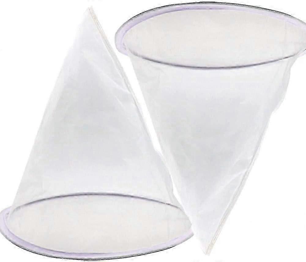 2pcs Nylon Honey Filter, Honey Filter Set, Conical Honey Filter with Metal Ring for Honey Extraction, Beekeeping Equipment