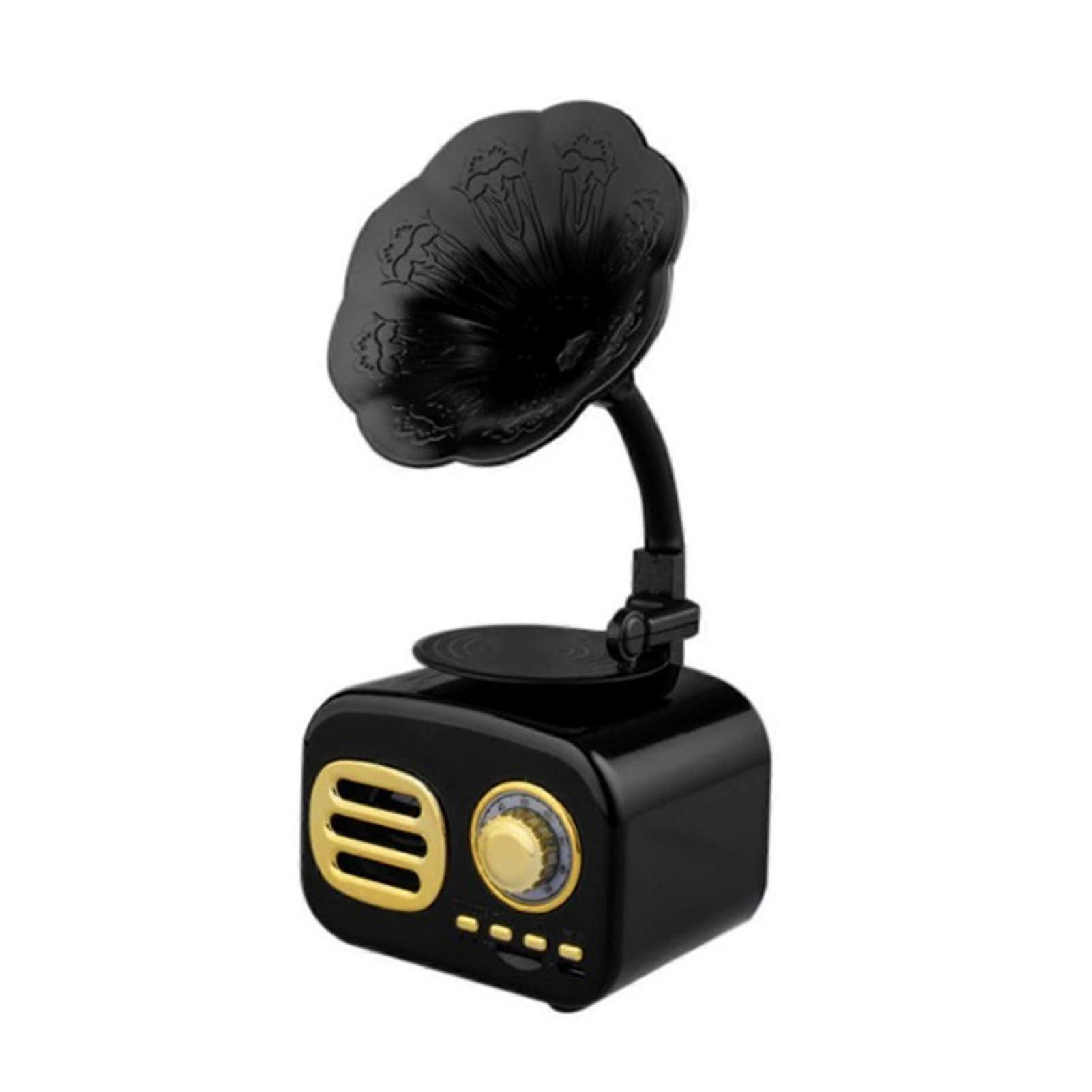 Retro Classic Style Bluetooth Gramophone Speaker Portable Mini Wireless Sound Speaker For Home