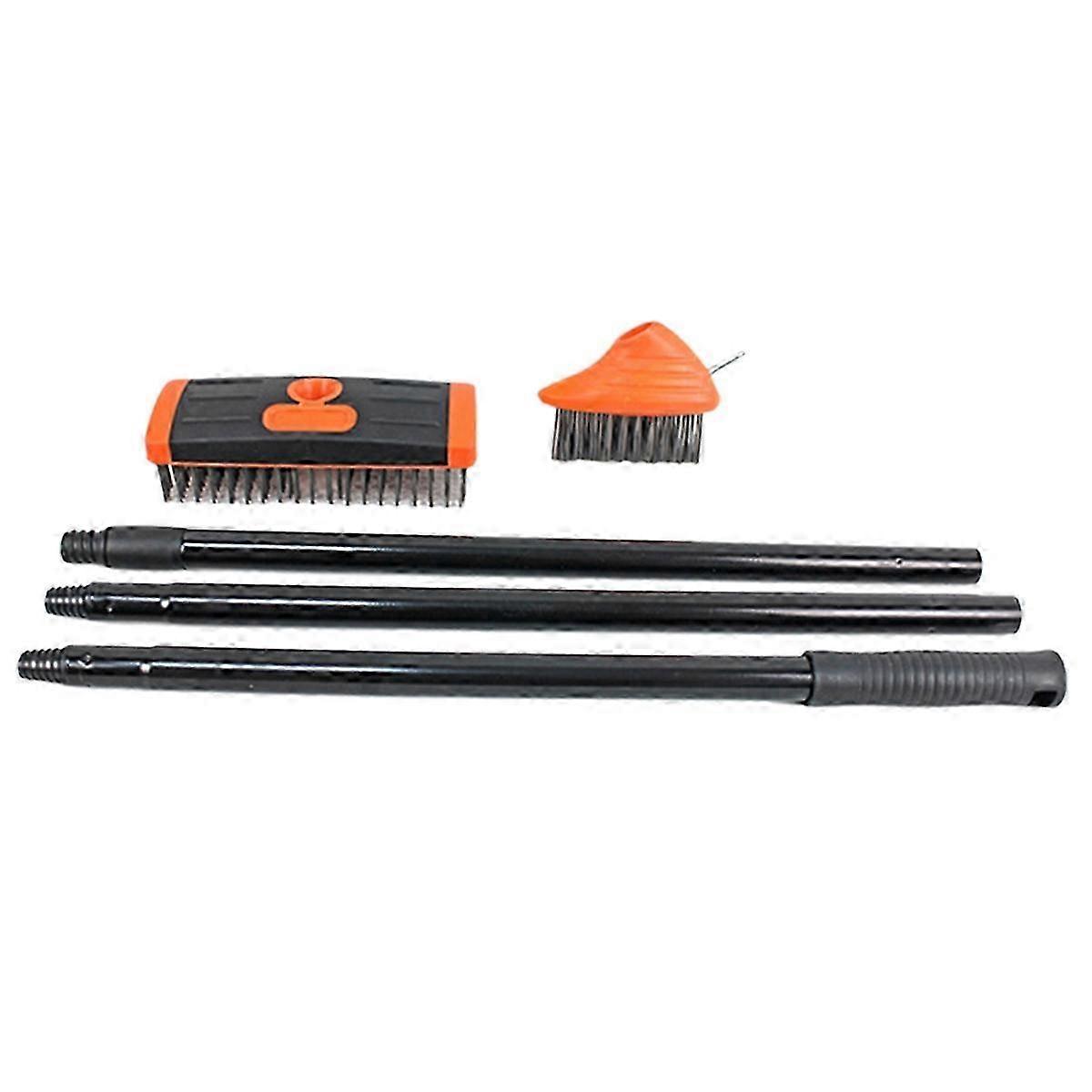 Weed Remover Tool Multi-Functional Remover Brush with Adjustable Handle Weed Remover Wire Brush -Crack Weeder Tool