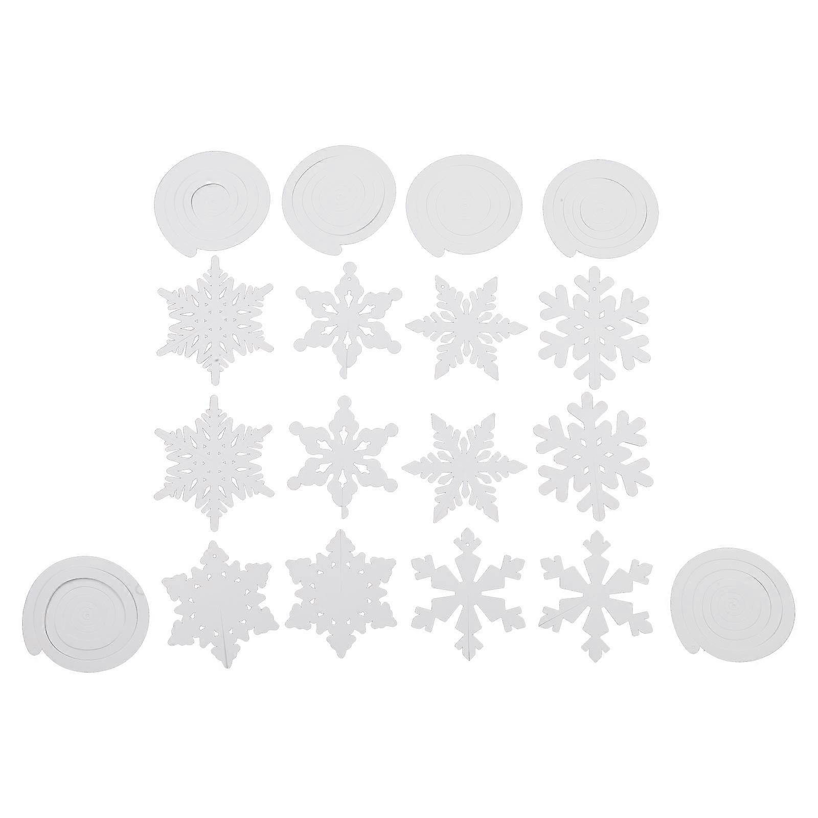 1Set Christmas Spiral Hanging Deco Mini Christmas Tree Snowflake Swirl Ceiling Deco For New Year Xmas Party Ornaments Multicolor