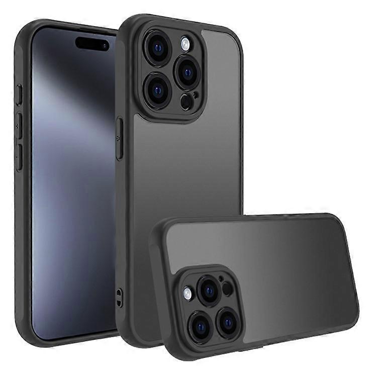 Compatible For iPhone 15 Pro Max Case Skin Touch Matte PC + TPU Shockproof Phone Back Cover