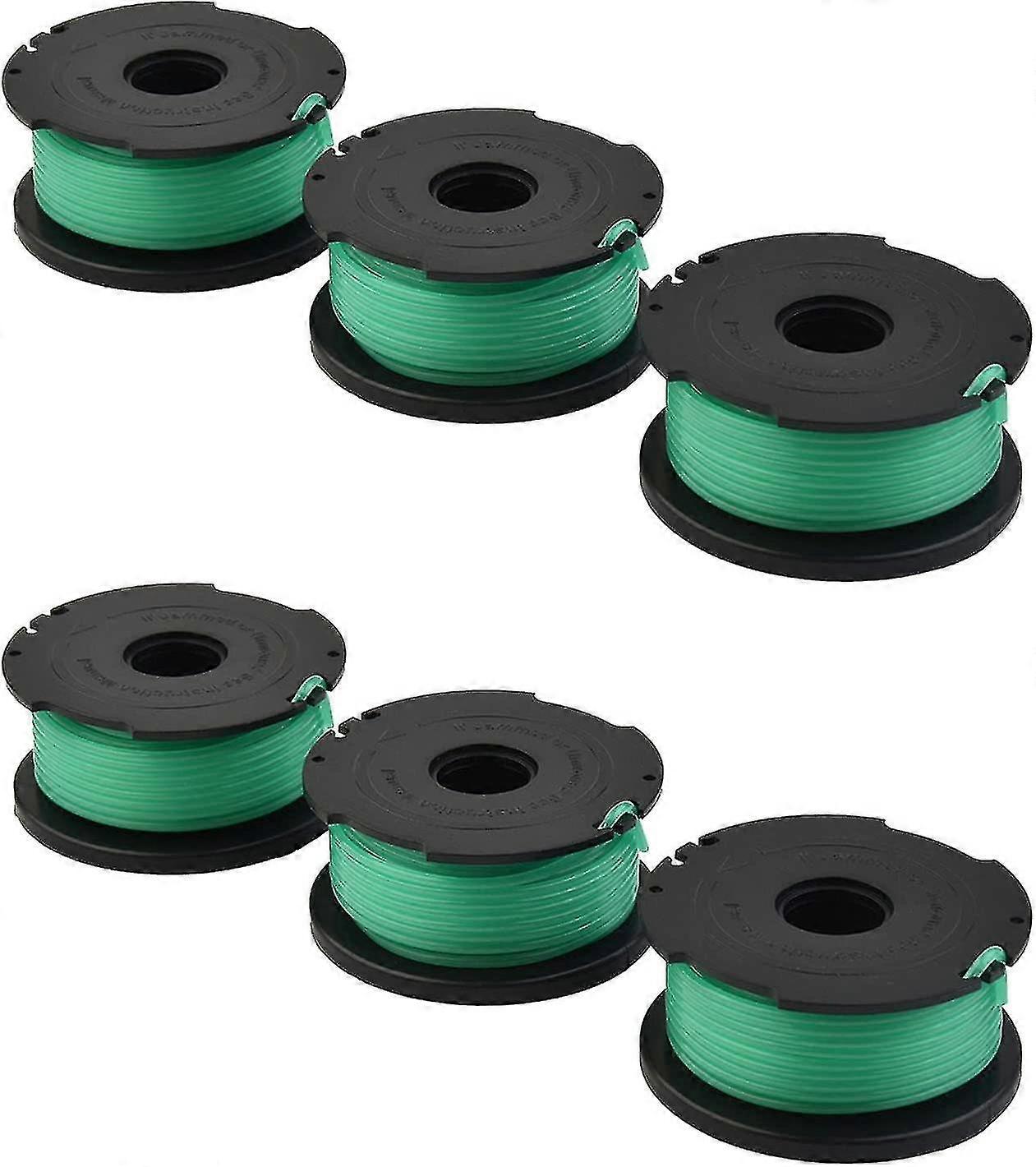 6pcs Grass Trimmer Spool Line Lawn Mower Replacement Part For Black & Decker Gl7033 Gl8033 Gl9035