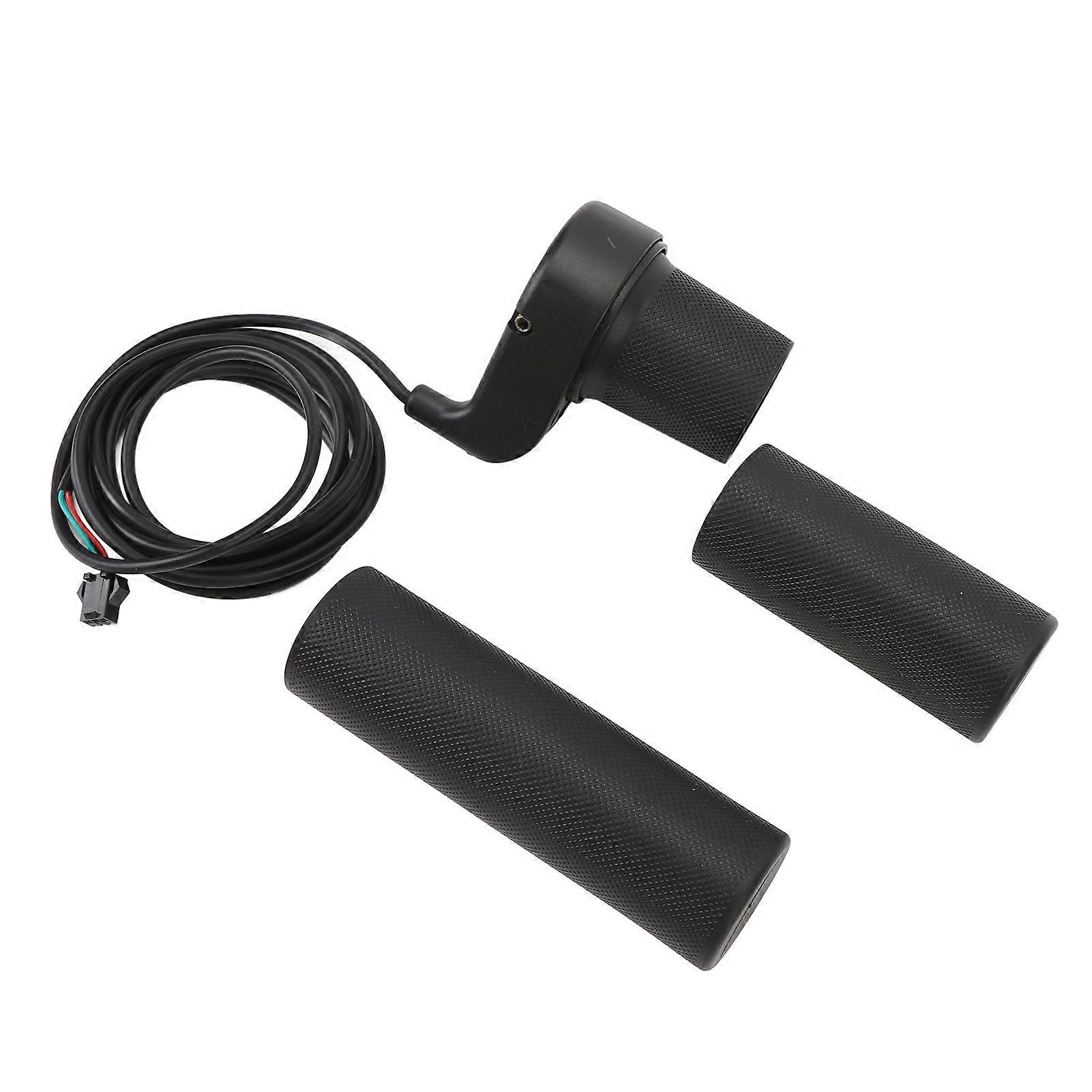 Throttle Grip Non Slip Rubber Hand Grips Electric Bike Handlebar Grip Speed Control Throttle Handle Bar for 22.5mm Handlebars 