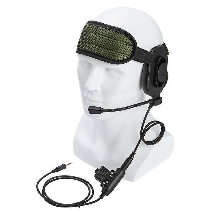 For Yaesu Vertex VX-6R / VX-7R / VX-120 / VX-127 HD01 Two Way Radio 7.1mm Headset Walkie Talkie Headphone with U94 PTT Adapter