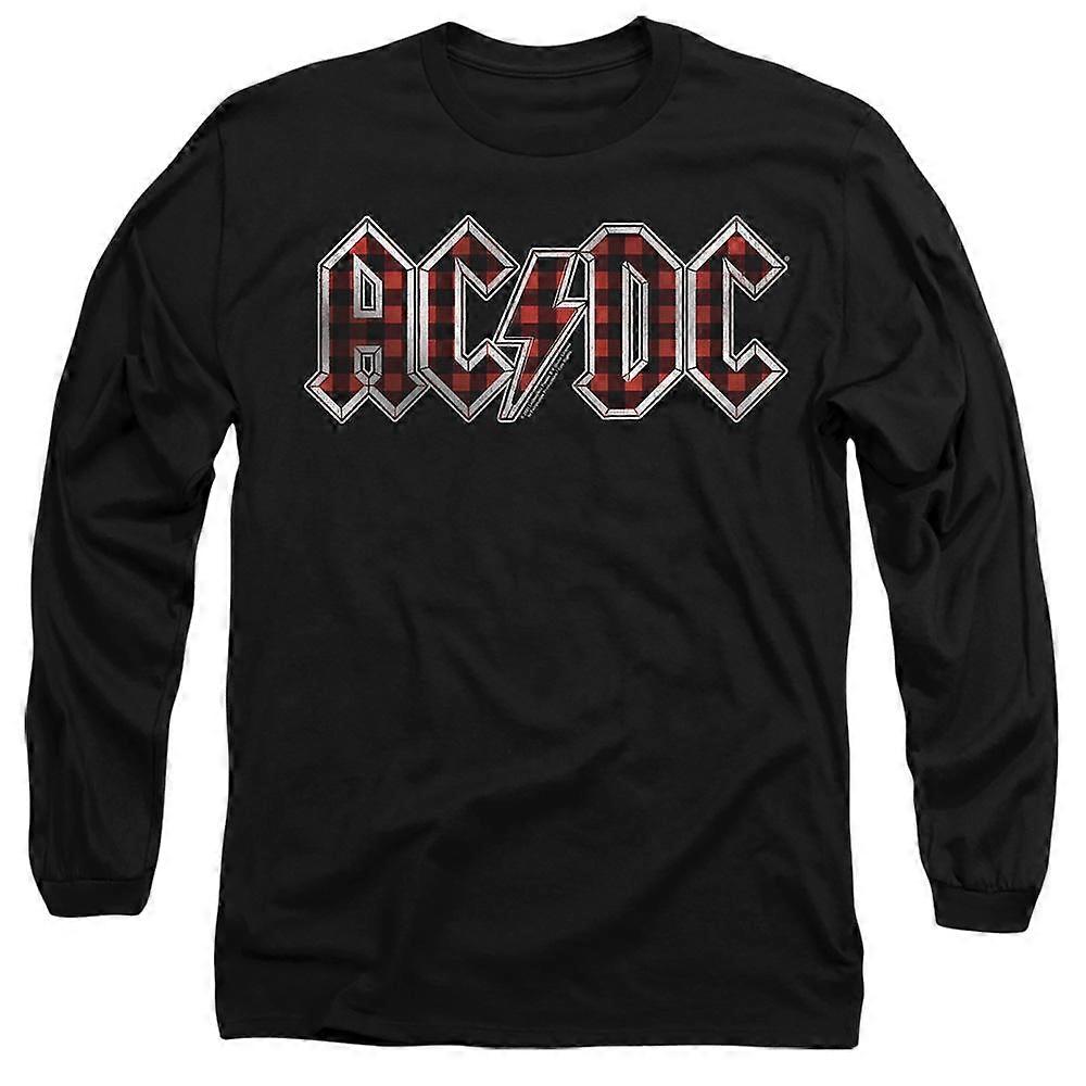 Unisexové tričko s kostkovaným logem AC/DC pro dospělé