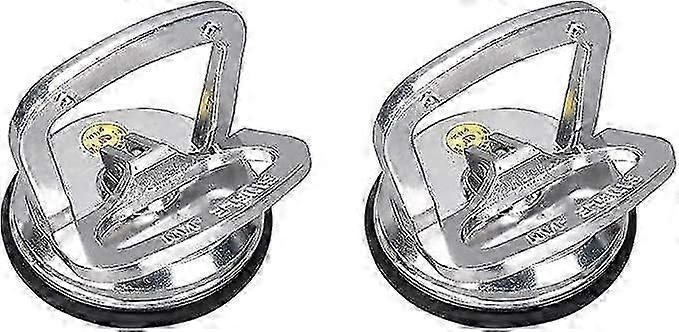 2-Pack الألومنيوم فراغ شفط كأس رافع للزجاج والبلاط والحجر - قفل مقبض مزدوج شديد التحمل