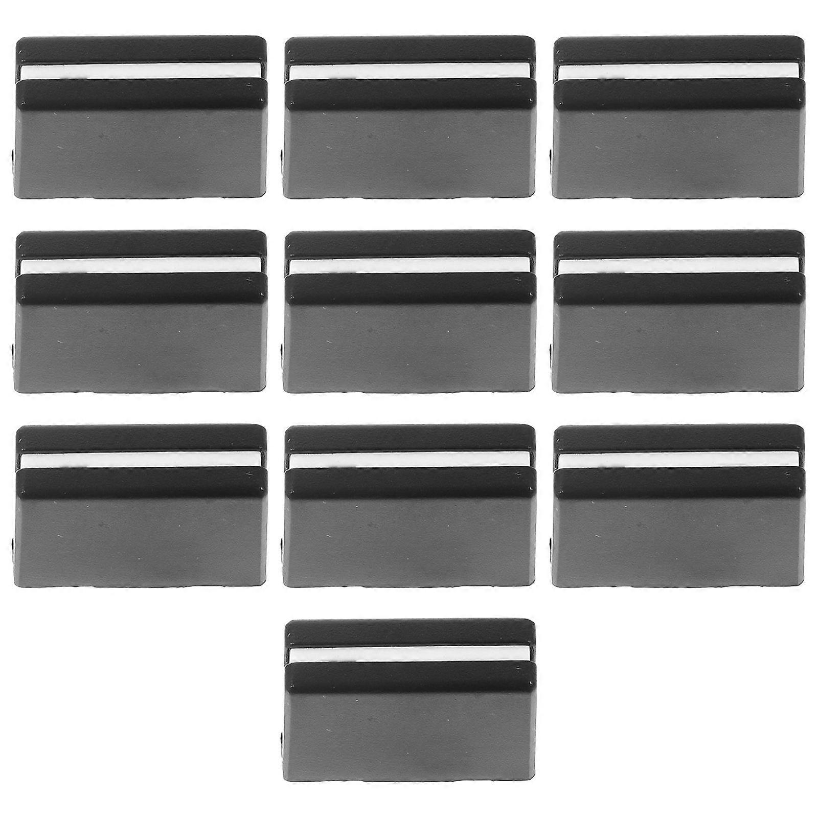 10pcs Replacement Fader Caps Durable Mixer Slider Knobs Smooth Operation Audio Console Push Button Caps For Shaft Black
⬇️
**Replacement Fader Caps