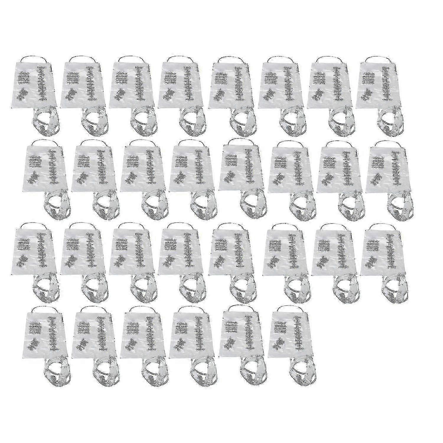 30 x Kit de sac à lavement 1000ml Ensemble transparent