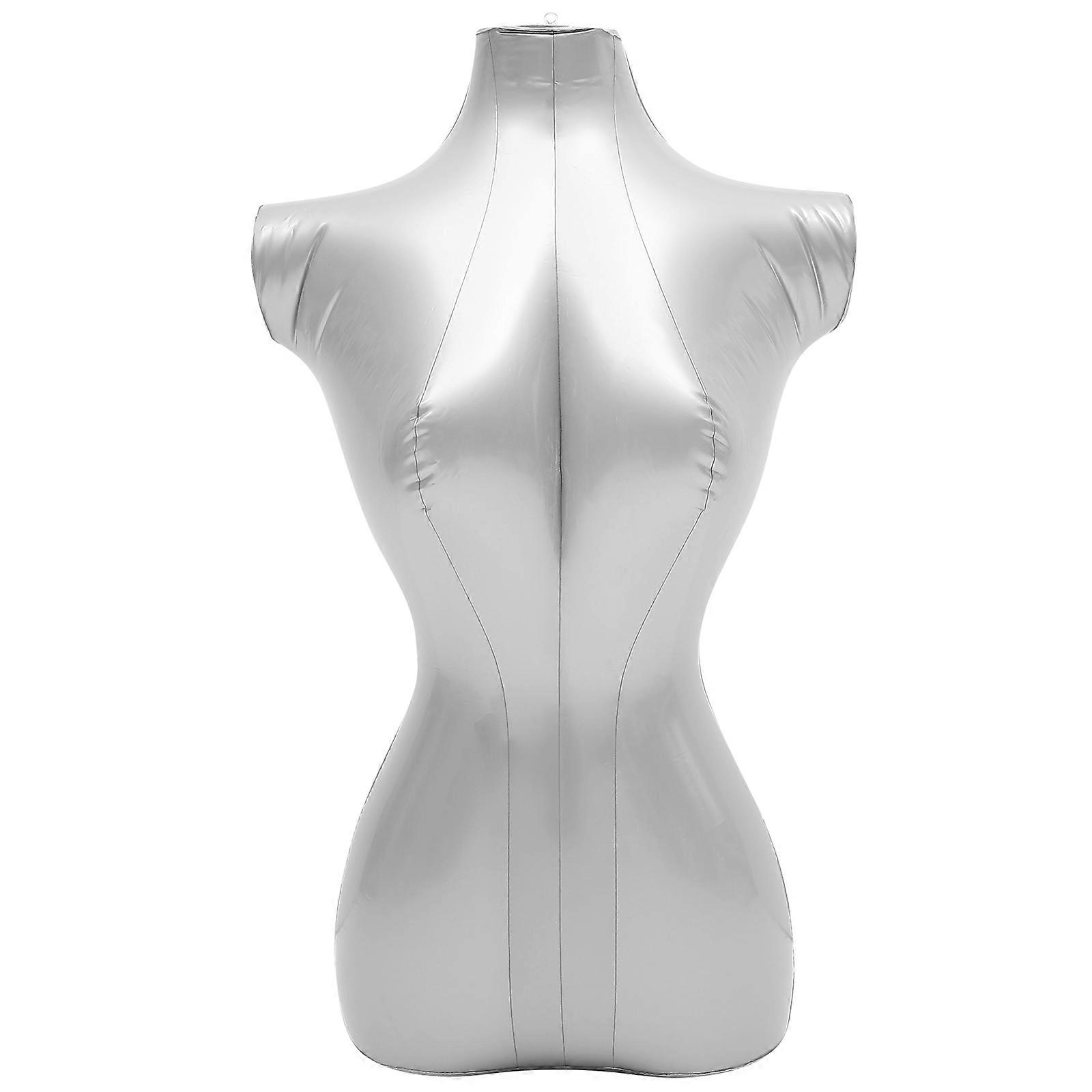 Inflatable Half Body Mannequin for Women's Clothing – Versatile Torso Display for Dresses, Blouses & Accessories, Easy to Clean, Ideal for Photography