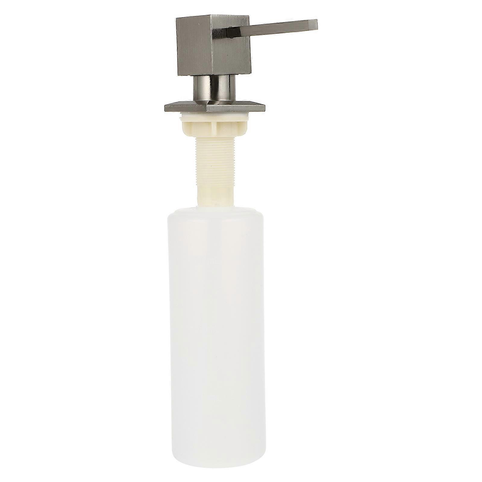 Hand Soap Dispenser Bottles, Versatile Plastic Container with Stainless Steel Pump