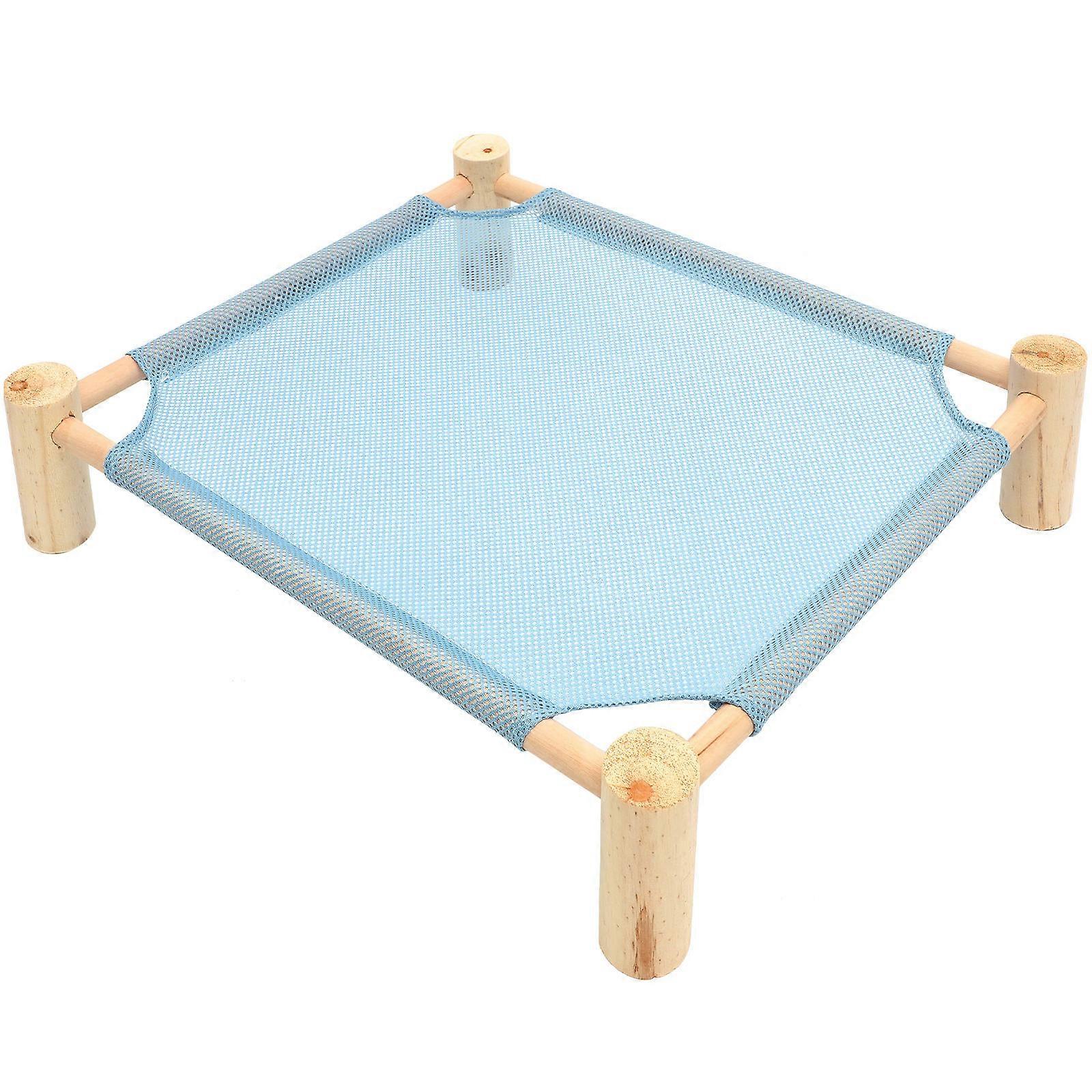 Pet Swing Bed Lizard Hammock Small Reptiles Swing Toy Reptile Sleeping Bed Wooden Material 56x48x13cm 1 Set