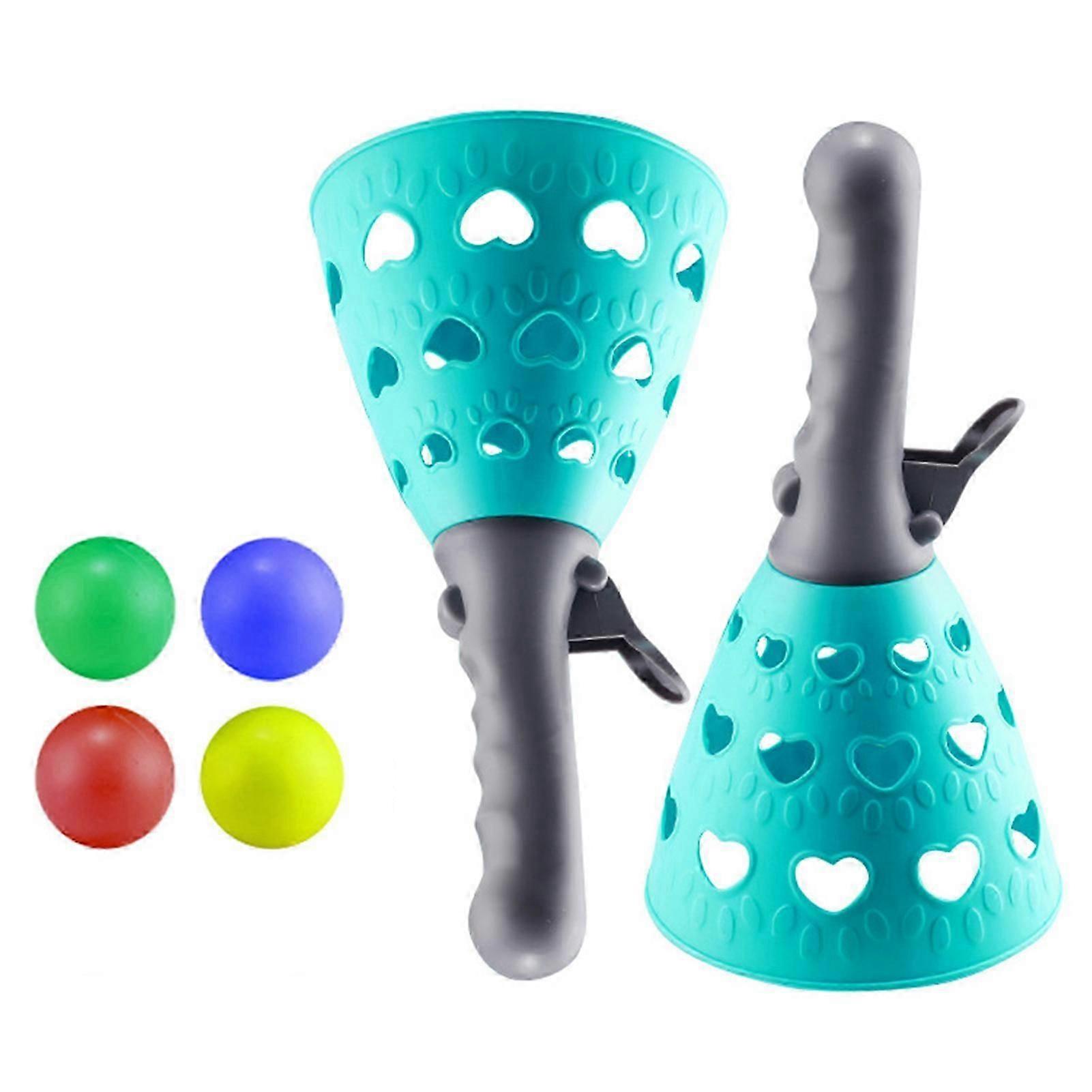Haloppe 1 Set Catapult Ball Convenient Carry Funny Throwing Catching Ball Game Outdoor Toy for Gift