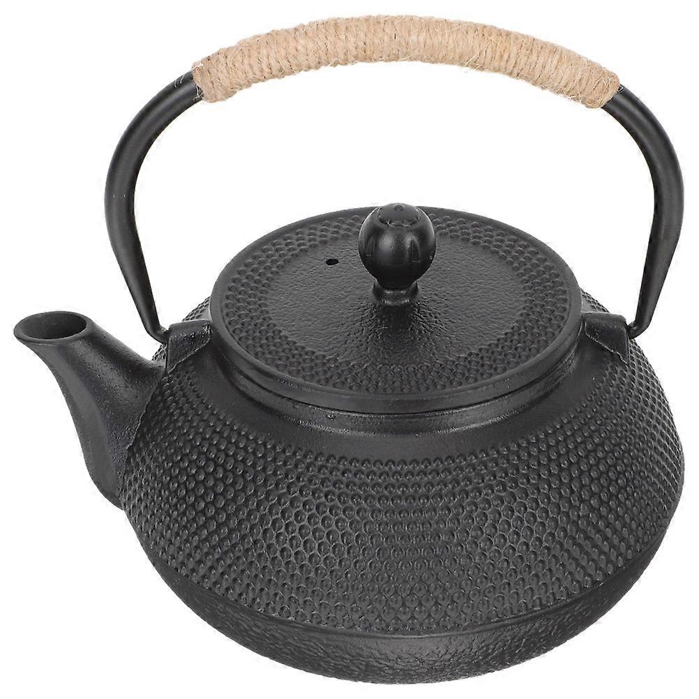 Vintage Small Cast Iron Teakettle for Portable Stovetop Tea – Heat Retaining Design for Home Teaware and Loose Leaf Tea Lovers