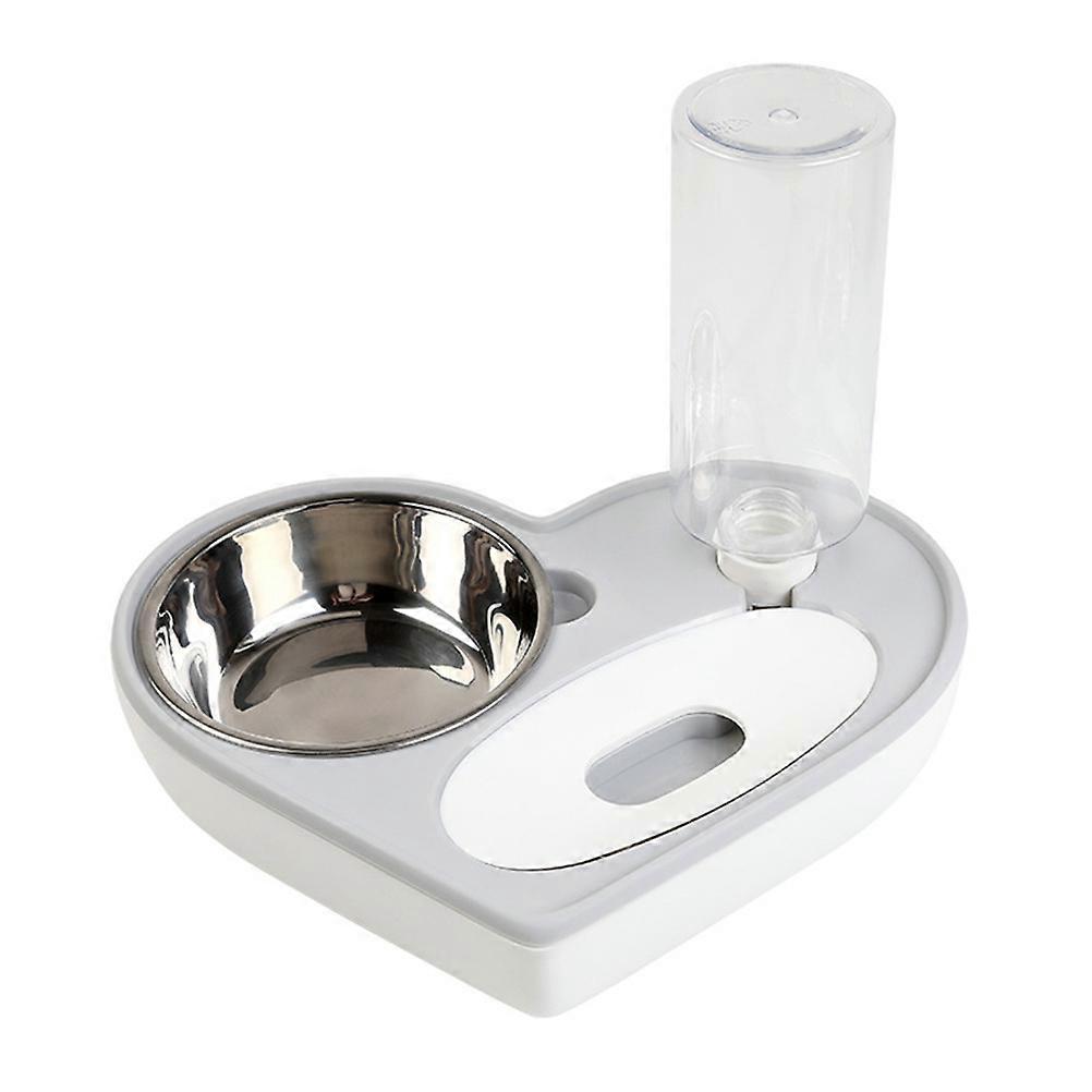 Water Dispenser for Shaped Pet Automatic Water Feeder Drinking Bowl Grey 29x24x25cm Prevent Overturning 1Pack