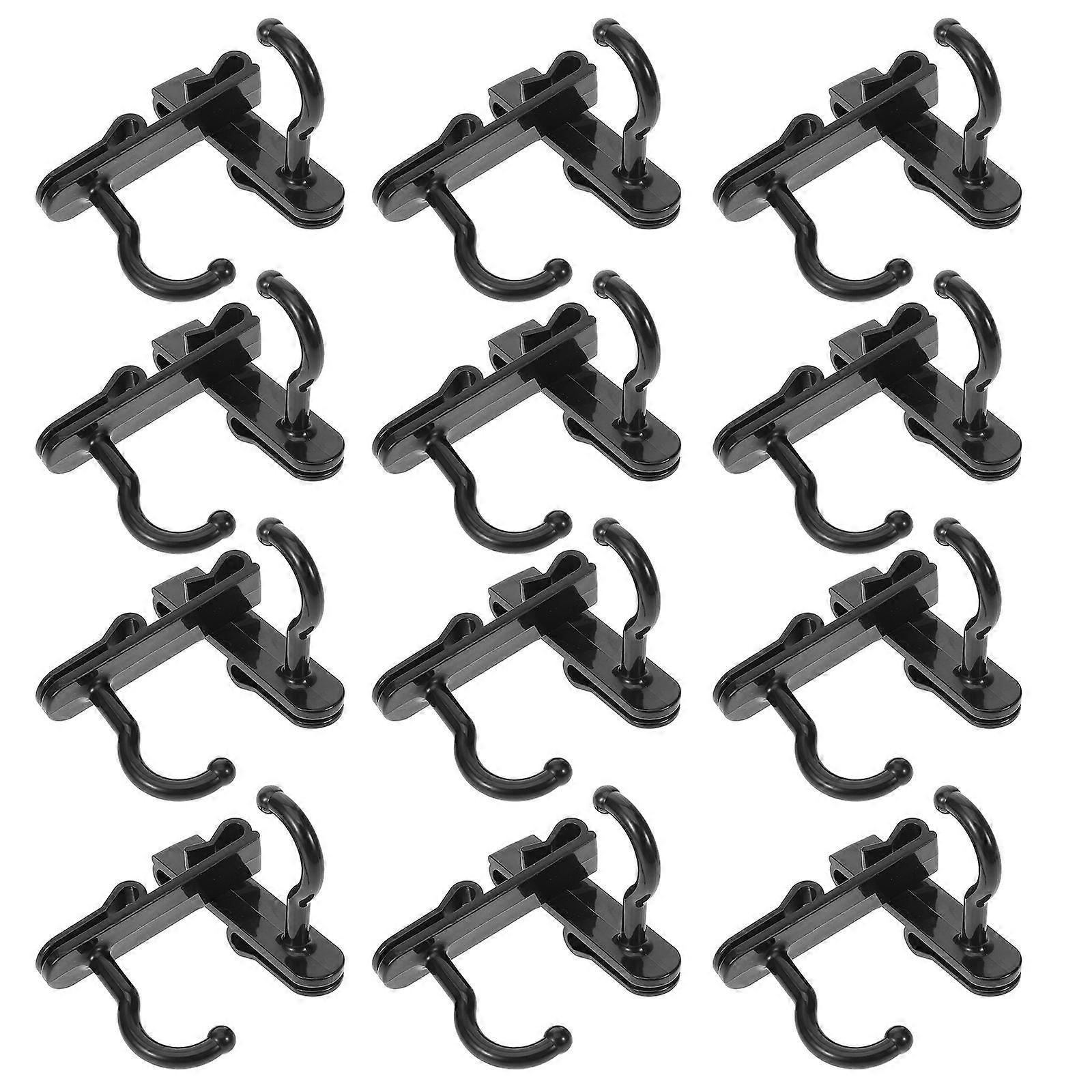 24PCS Heavy Duty Plastic Wall Hangers – Durable Wire Panel Hooks for Picture and Artwork Display – Ideal for Home and Office Organization