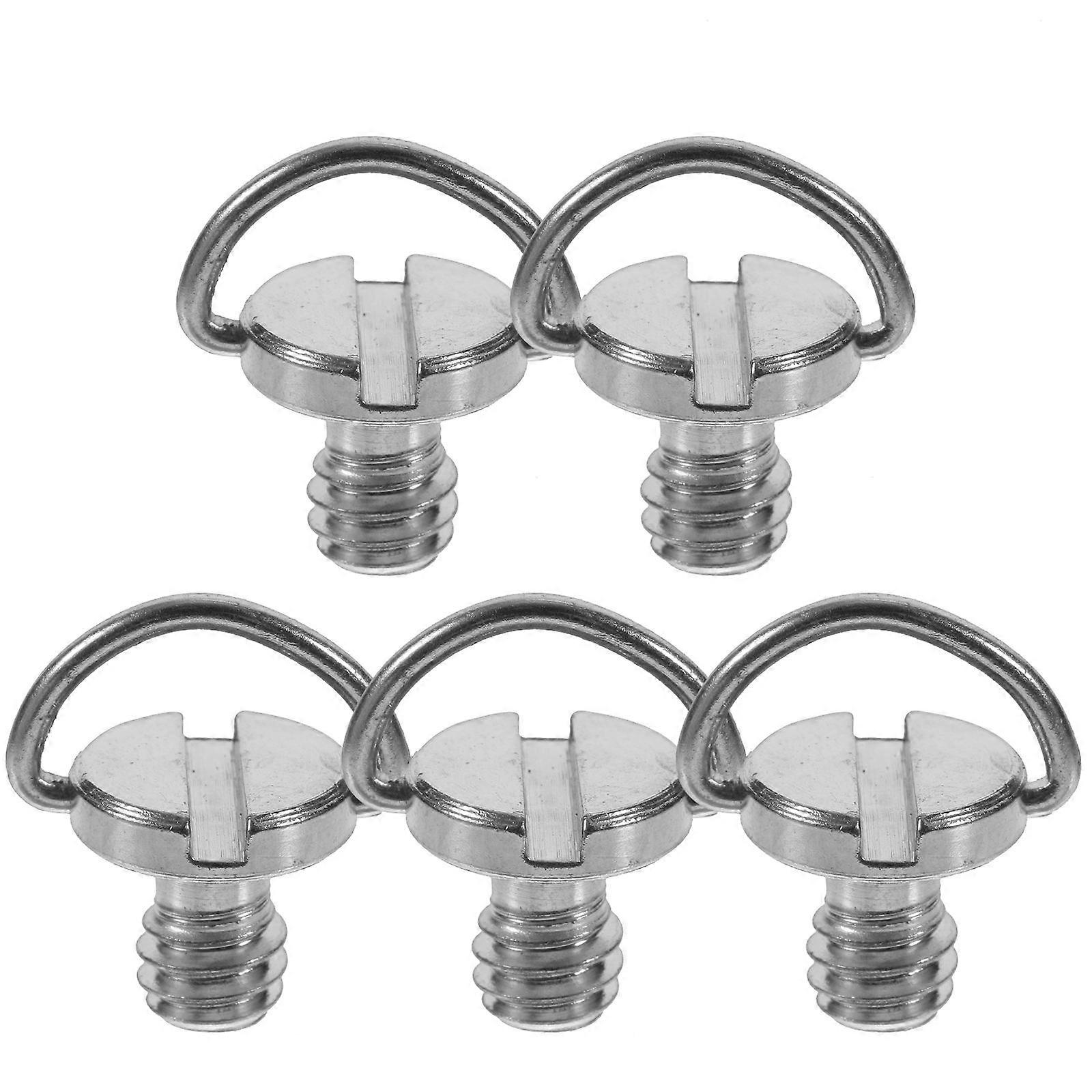 5pcs D Shaft Camera Mount Screws for Quick Release Plates – Lightweight, Portable Design, Easy Operation for Tripods & Monopods